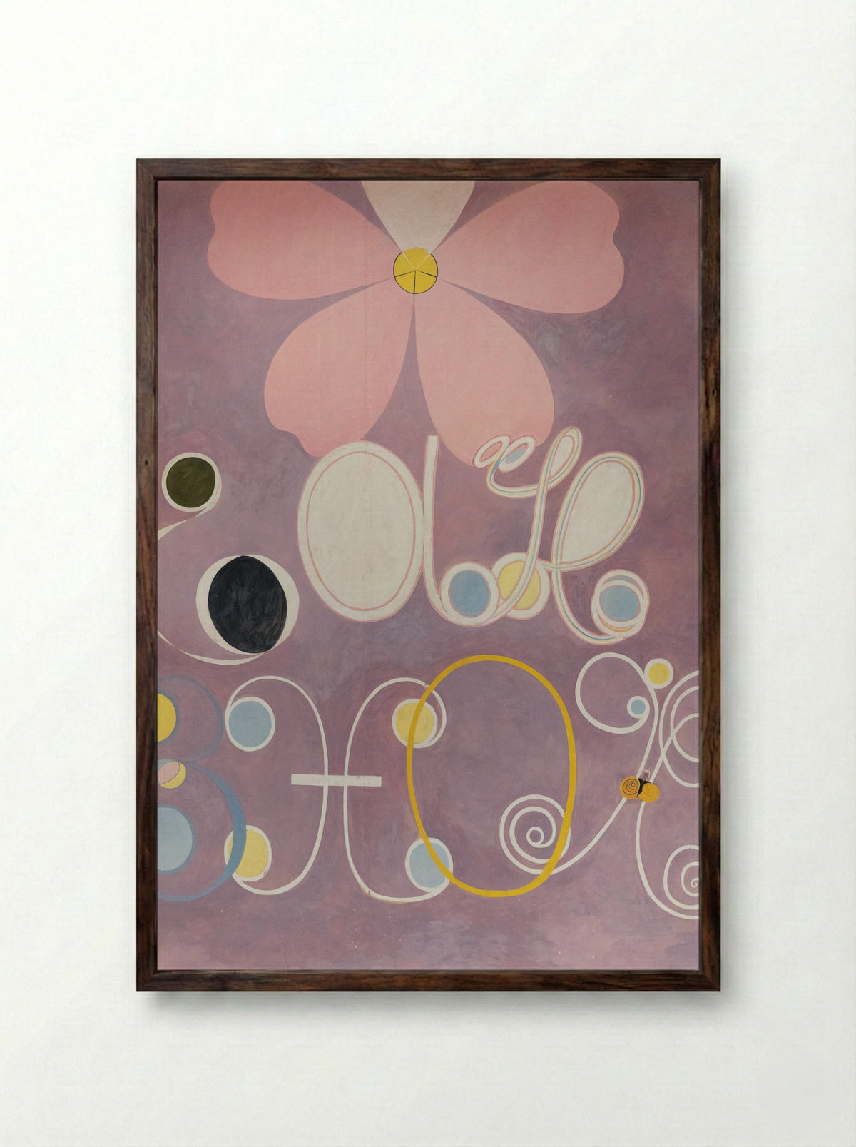 The Ten Largest, No. 5, Adulthood - Hilma af Klint - Framed Print Dark Wood