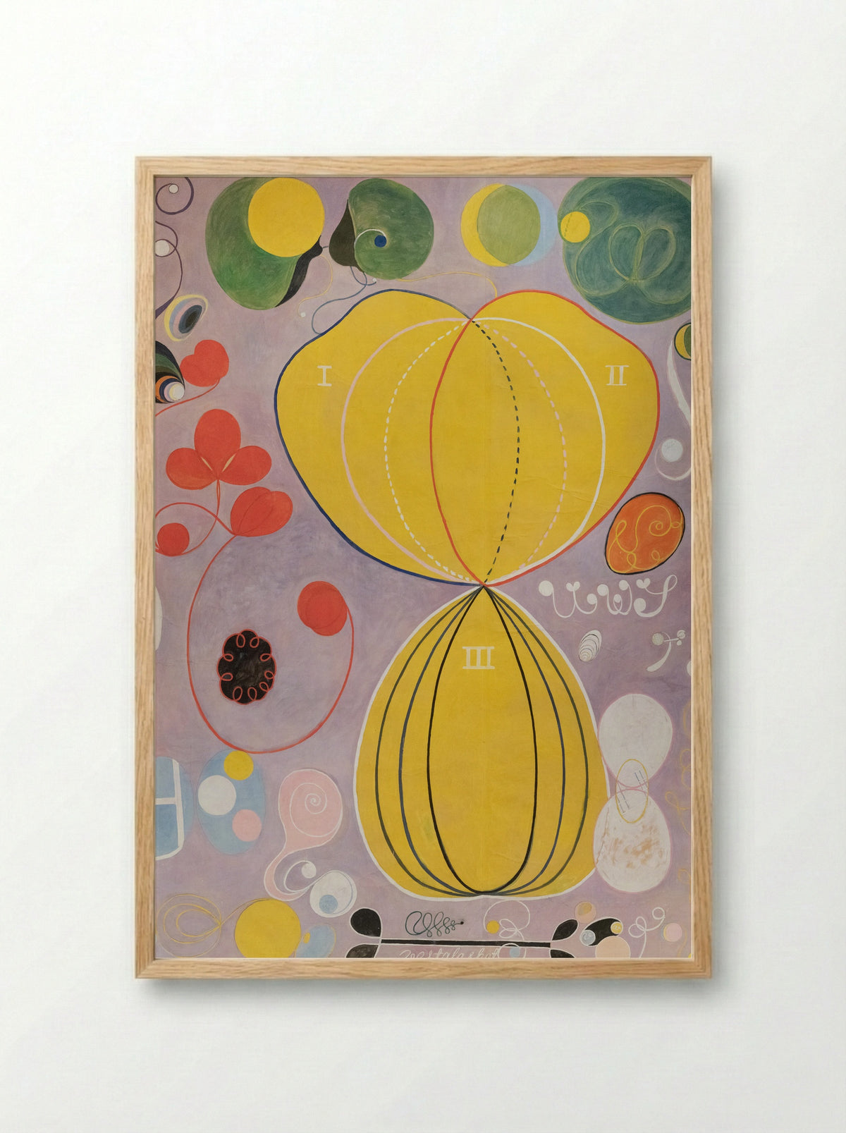 The Ten Largest, No. 7, Adulthood - Hilma af Klint - Framed Print Wood