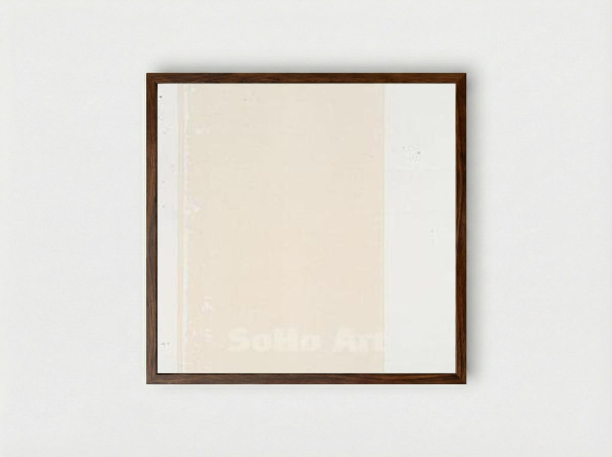 The Tenth Station - Barnett Newman - Framed Print Dark Wood