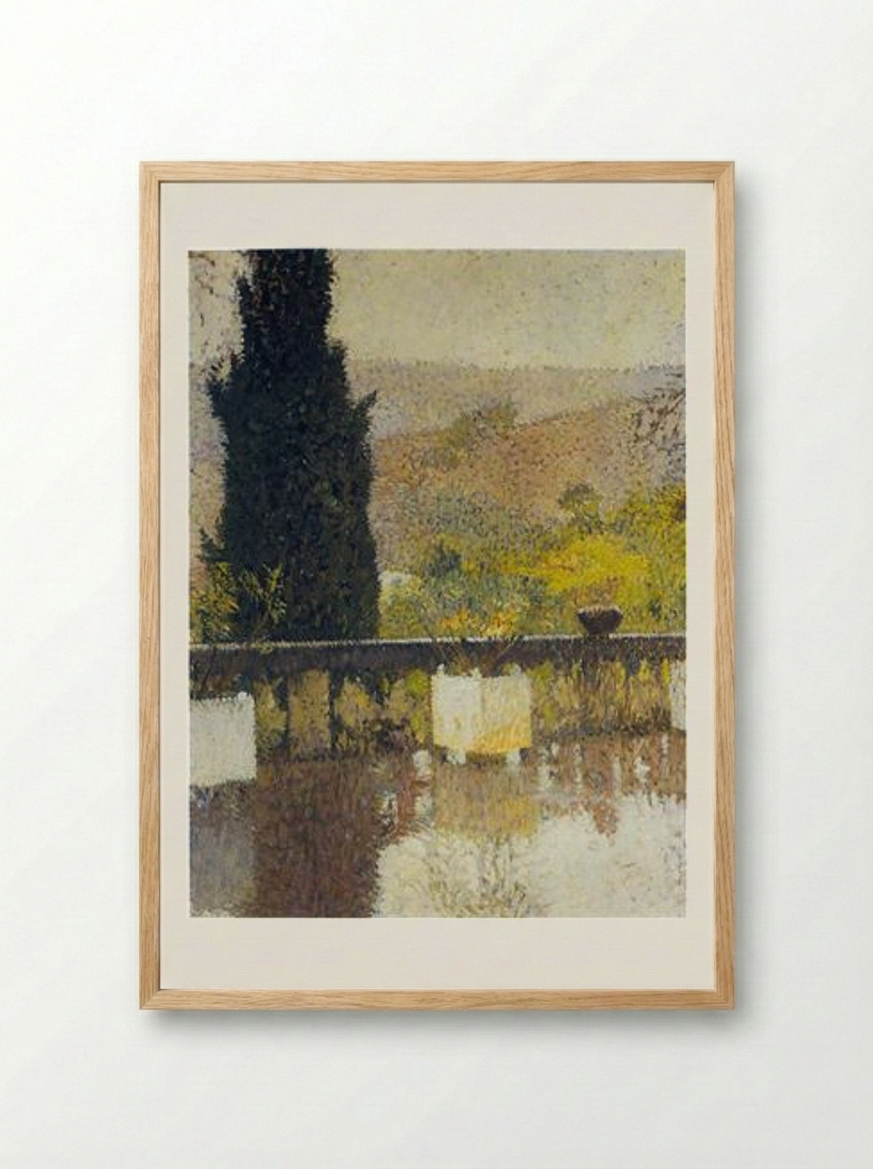 The Terrace - Henri Martin - Framed Print Wood