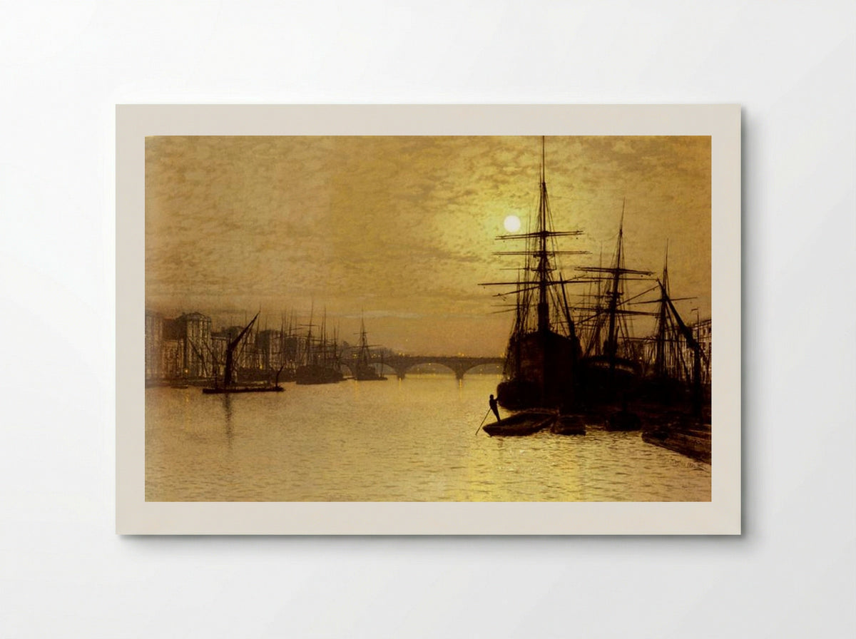 The Thames Below London Bridge - John Atkinson Grimshaw - Poster