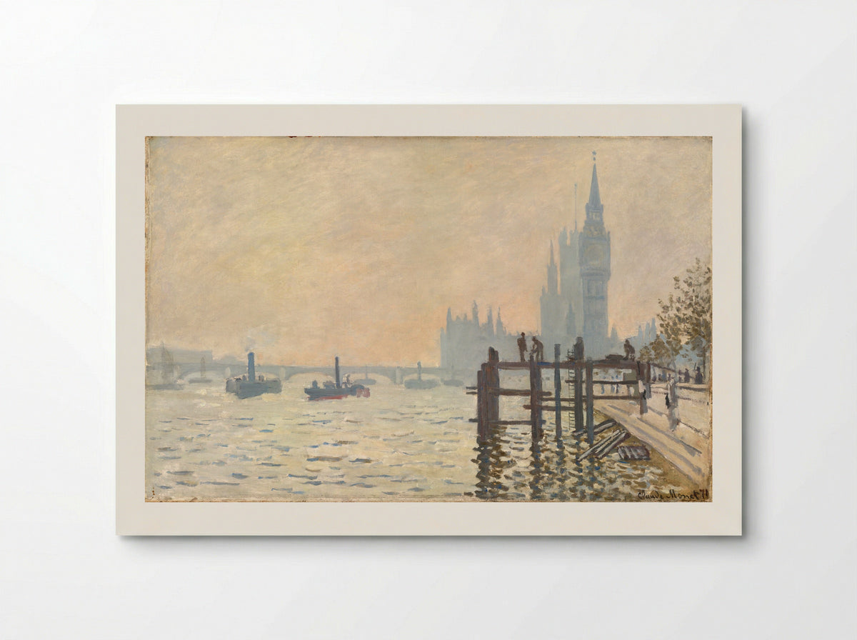 The Thames below Westminster - Claude Monet - Poster