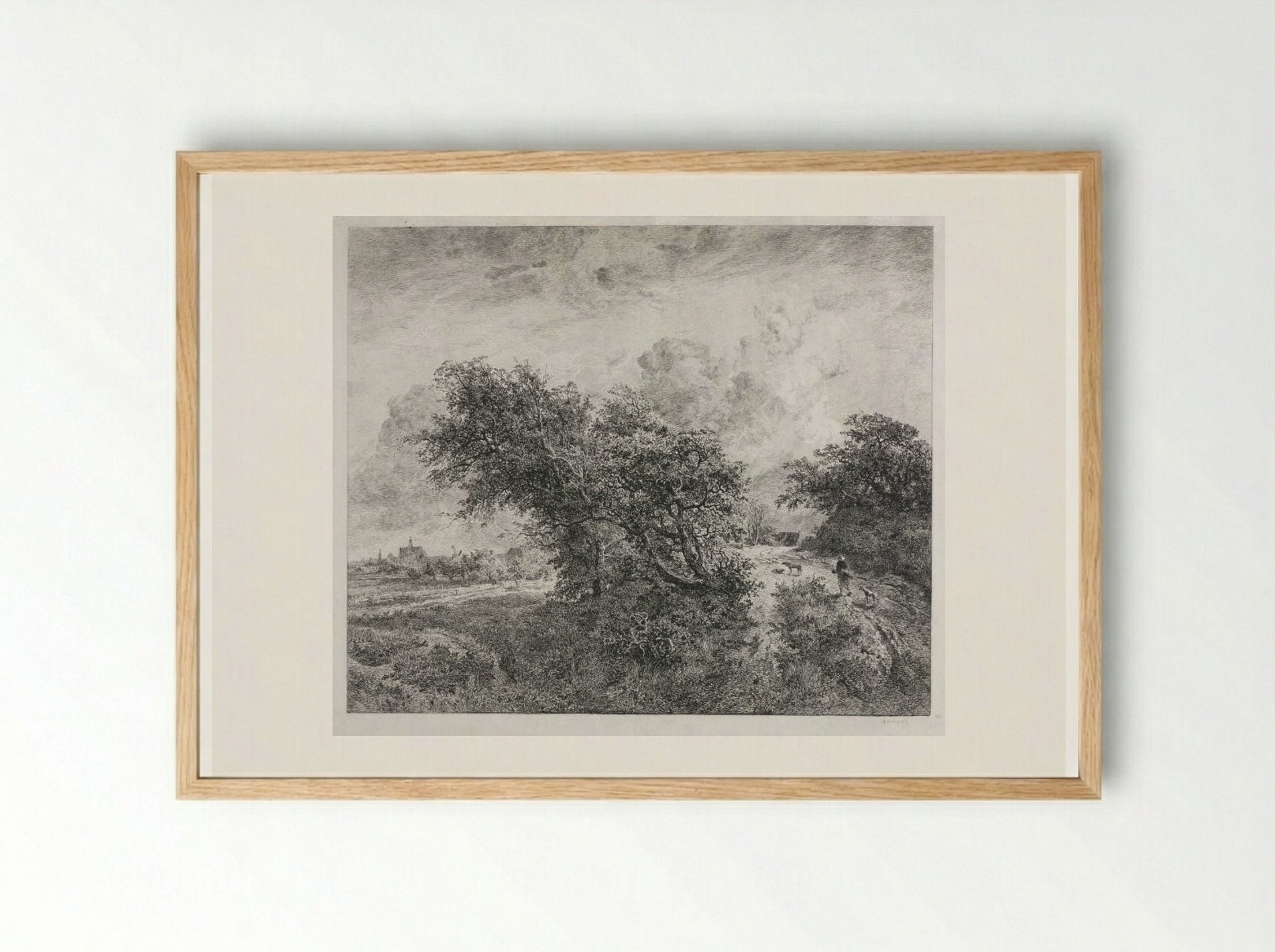 The Thicket - Charles François Daubigny - Framed Print Wood