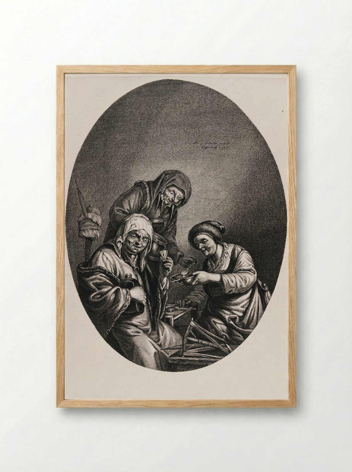 The Three Crones - Jonas Suyderhoef - Framed Print Wood
