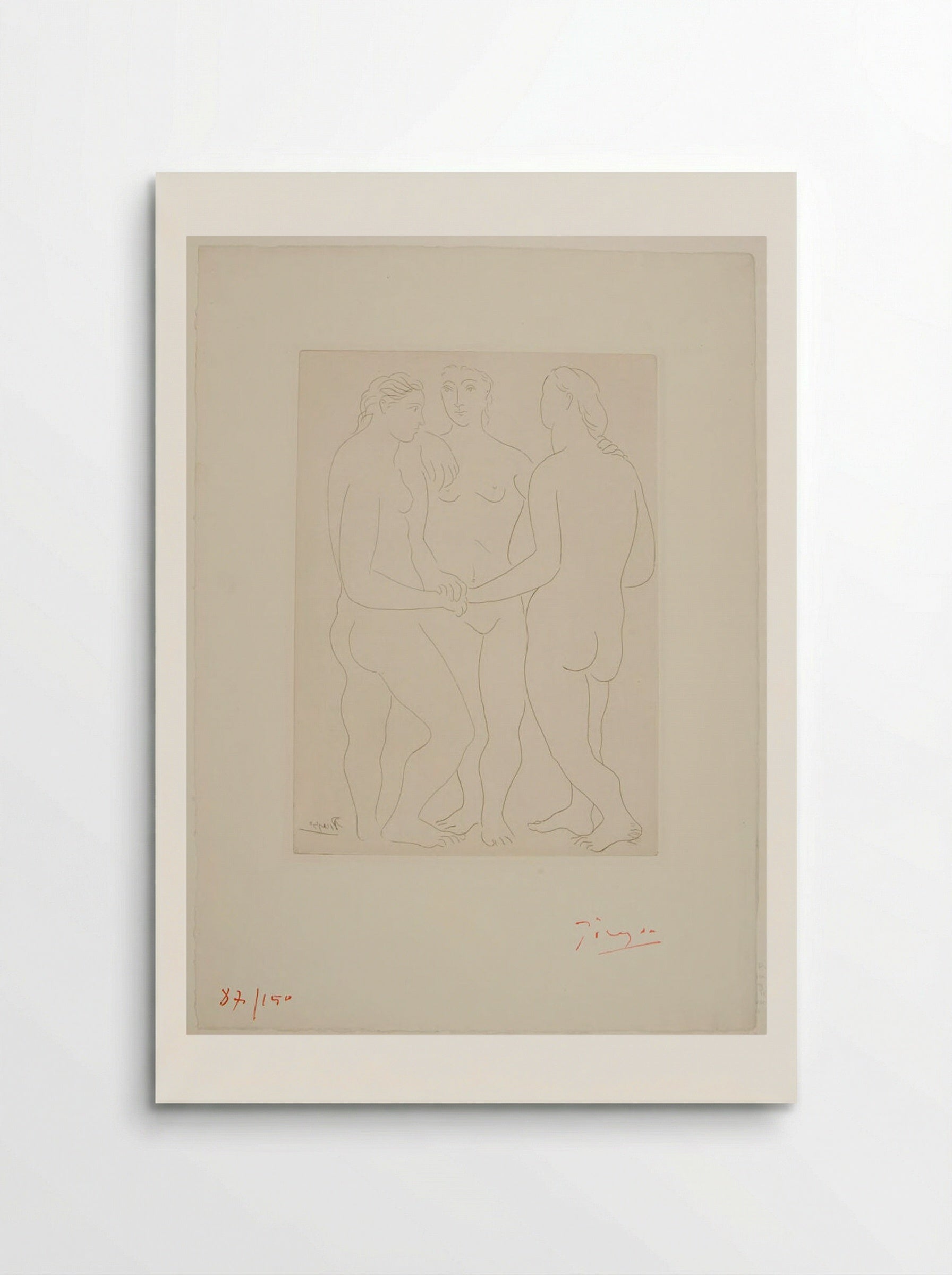 The Three Friends - Pablo Picasso - Poster
