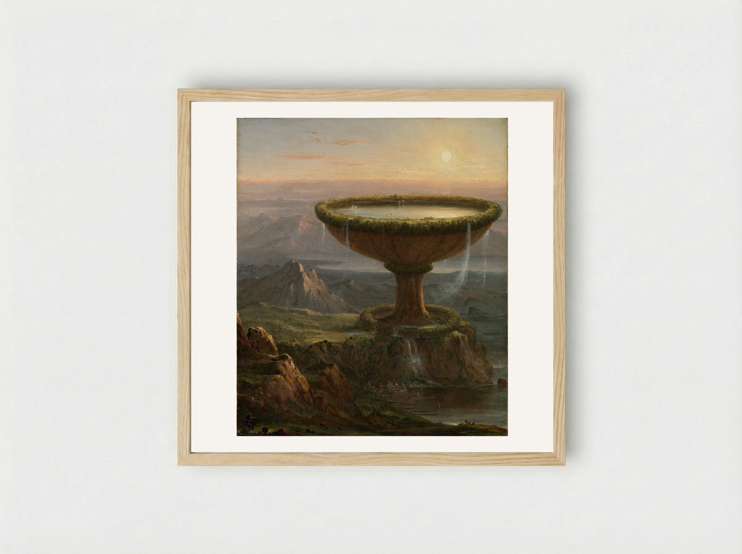 The Titan's Goblet - Thomas Cole - Framed Print Wood