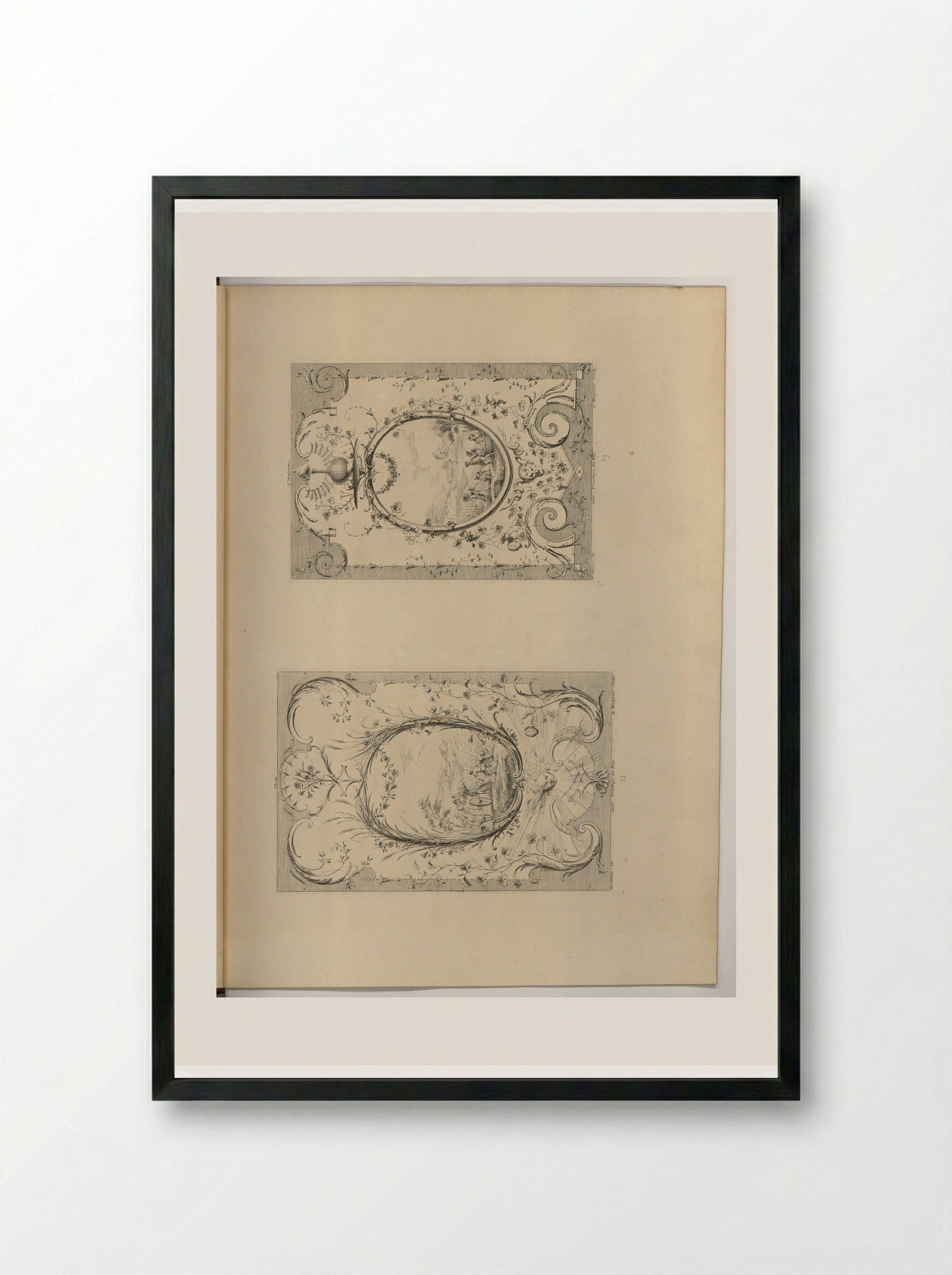 The Toilette - Antoine Watteau - Framed Print Black
