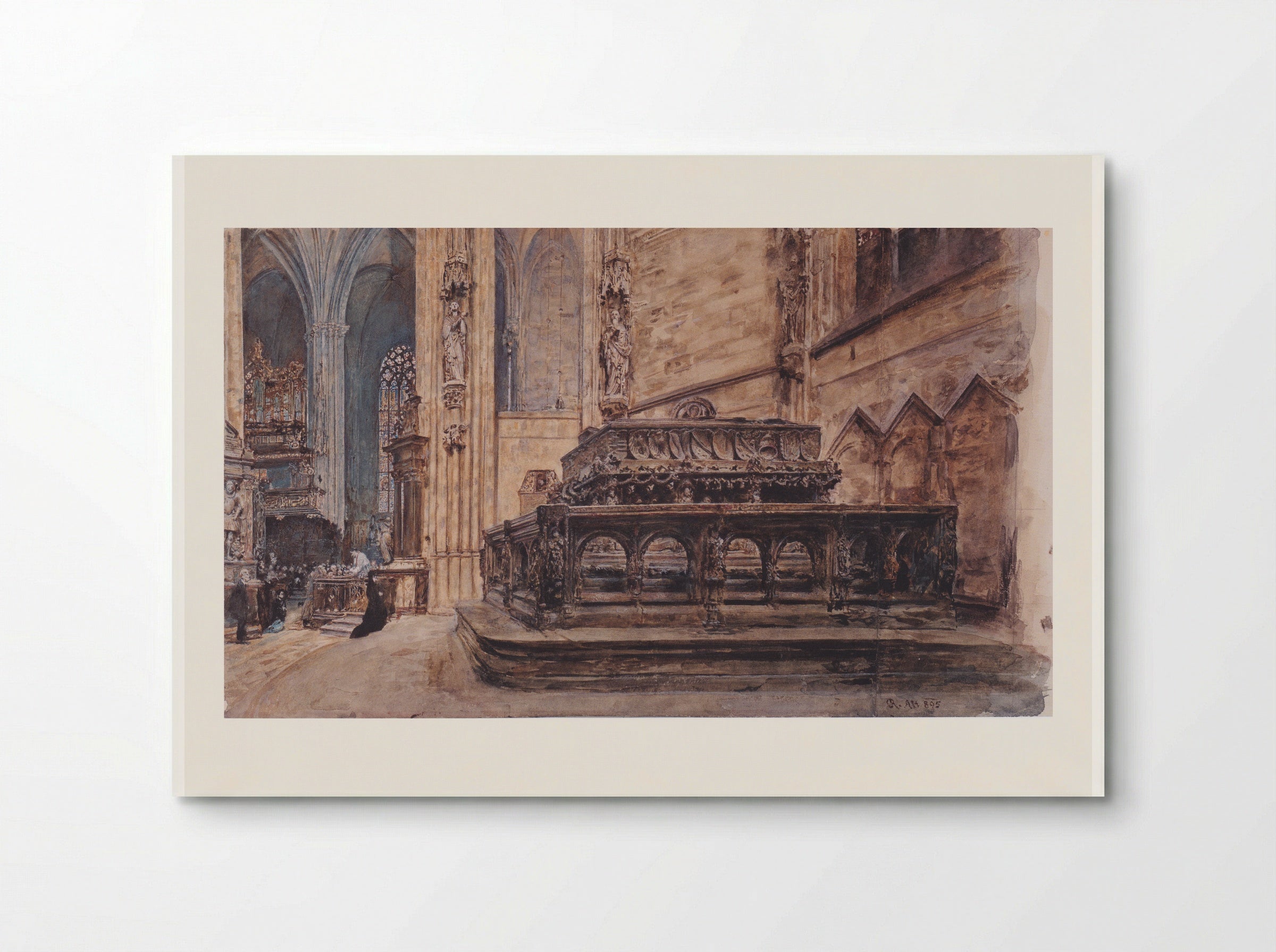 The Tomb of Emperor Frederick III in the Stephansdom - Rudolf von Alt - Poster