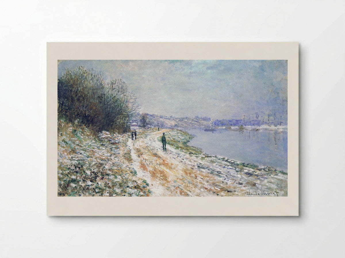 The Tow Path at Argenteuil, Winter - Claude Monet - Poster