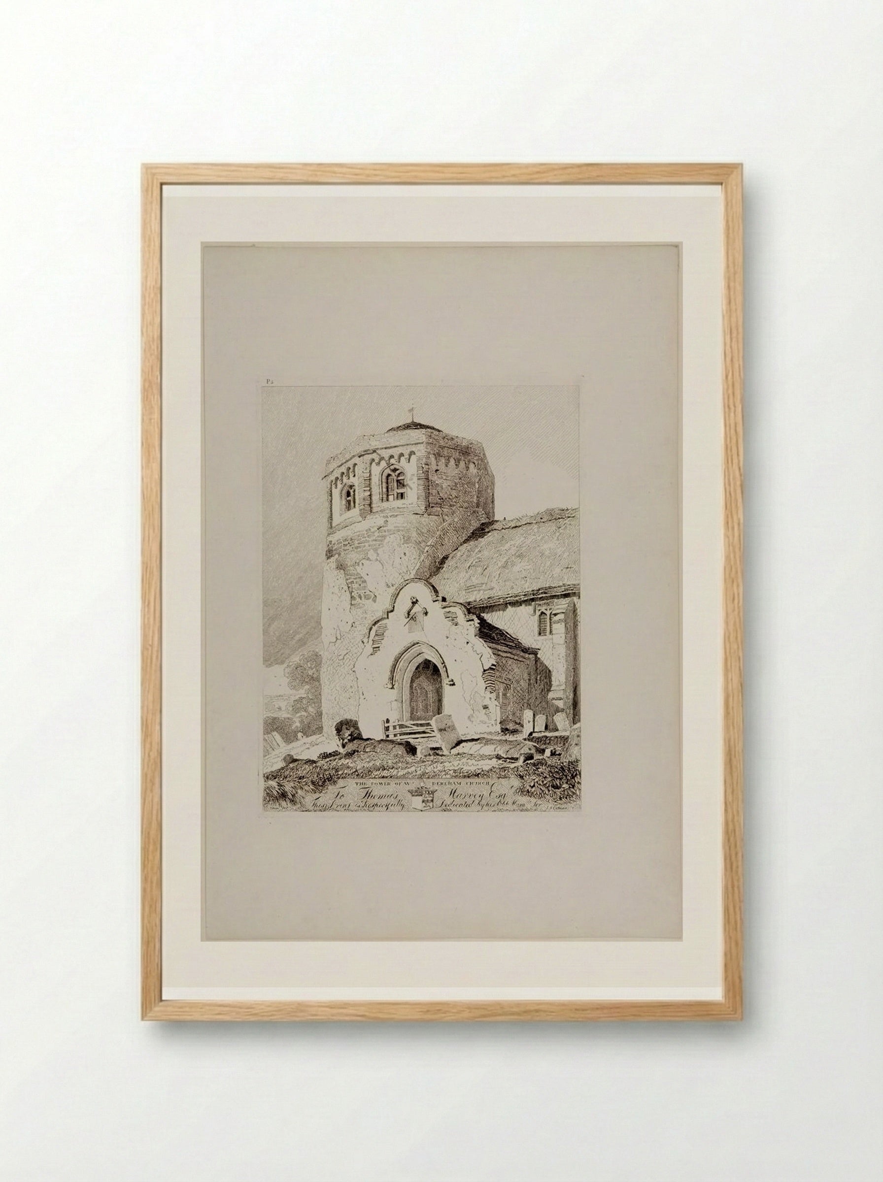 The Tower of West Dereham Church - John Sell Cotman - Framed Print Wood