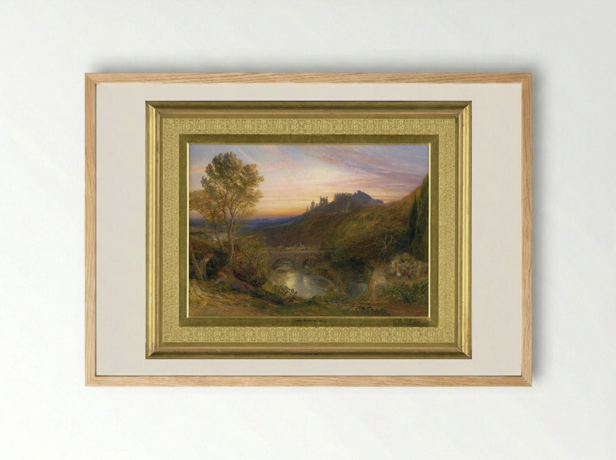 The Towered City - Samuel Palmer - Framed Print Wood