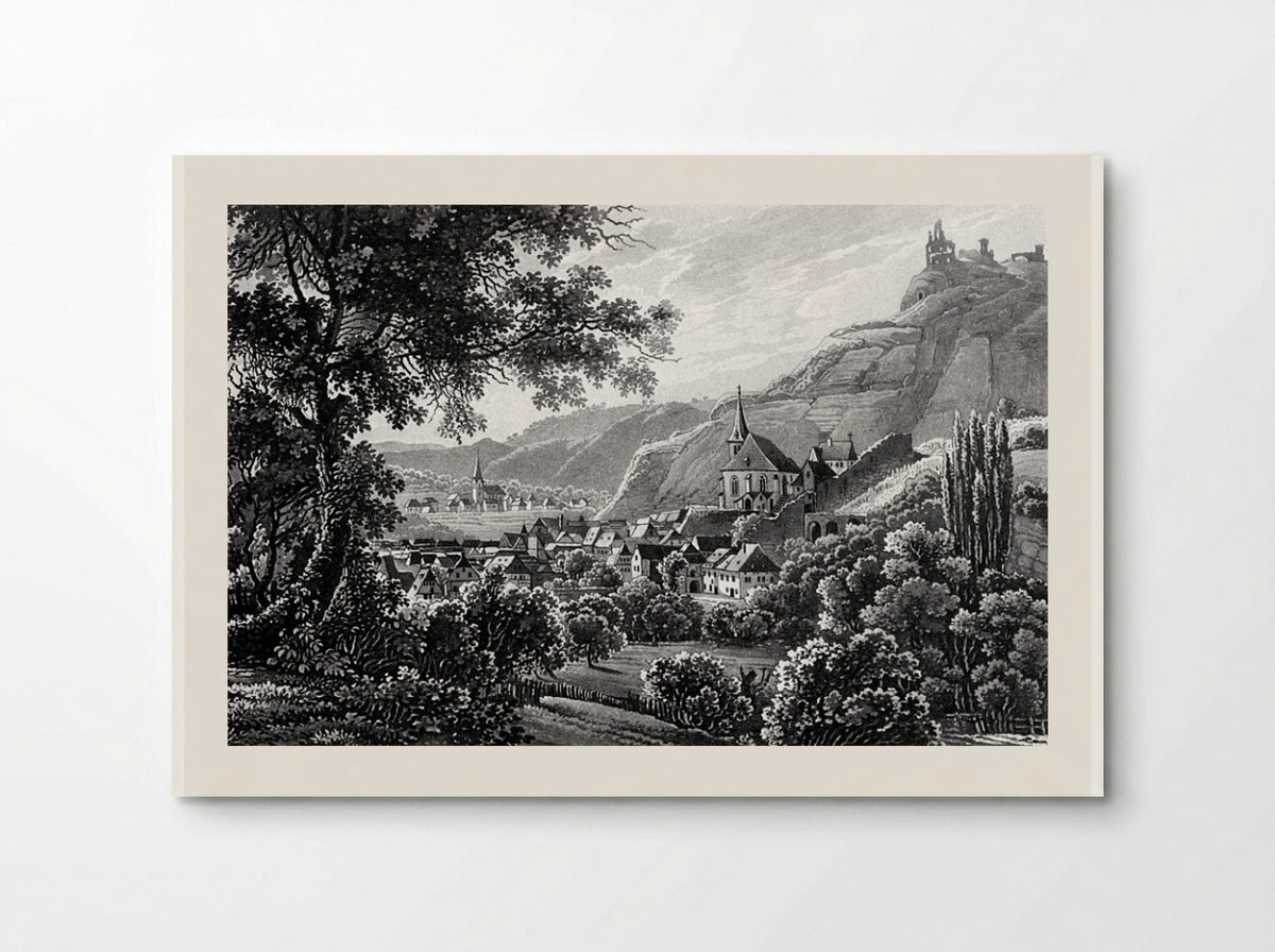 The Town of Traben-Trarbach and the Grevenburg - Karl Bodmer - Poster