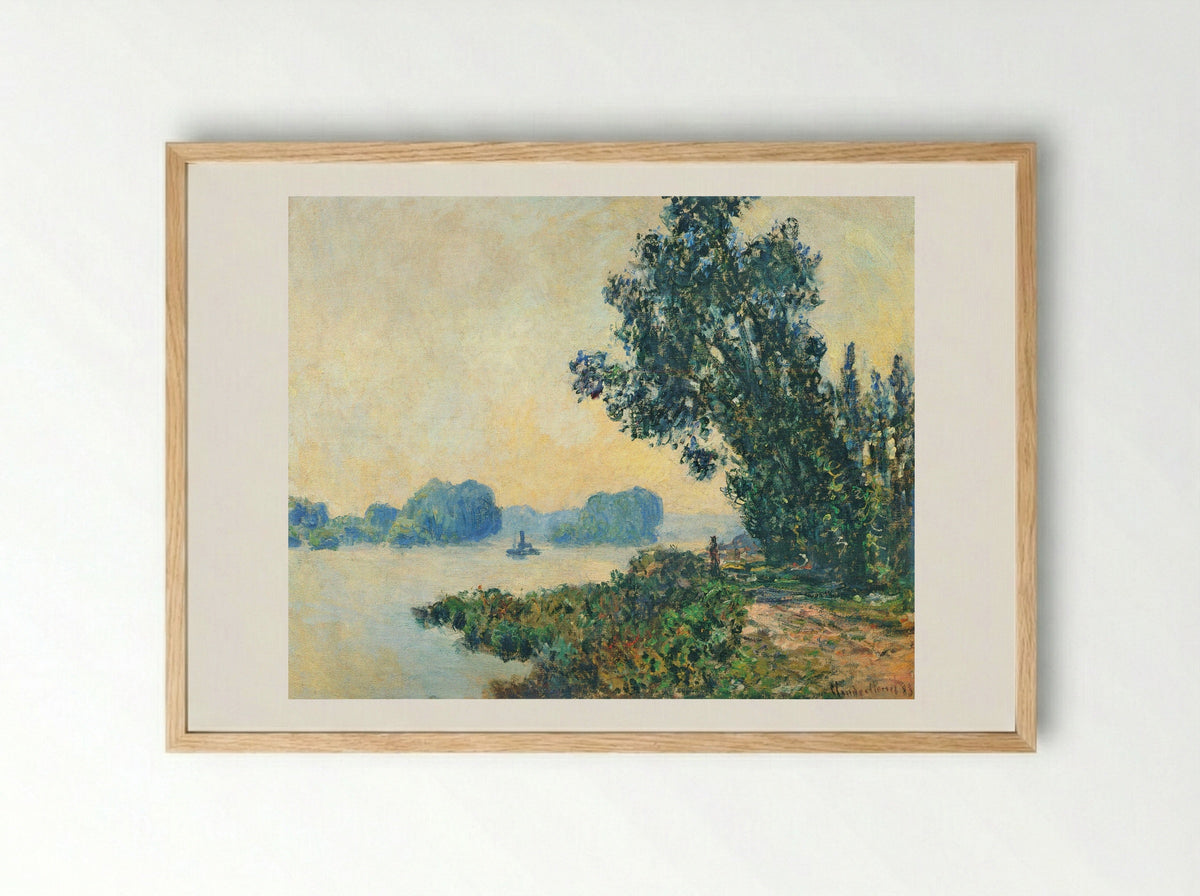 The Towpath at Granval - Claude Monet - Framed Print Wood