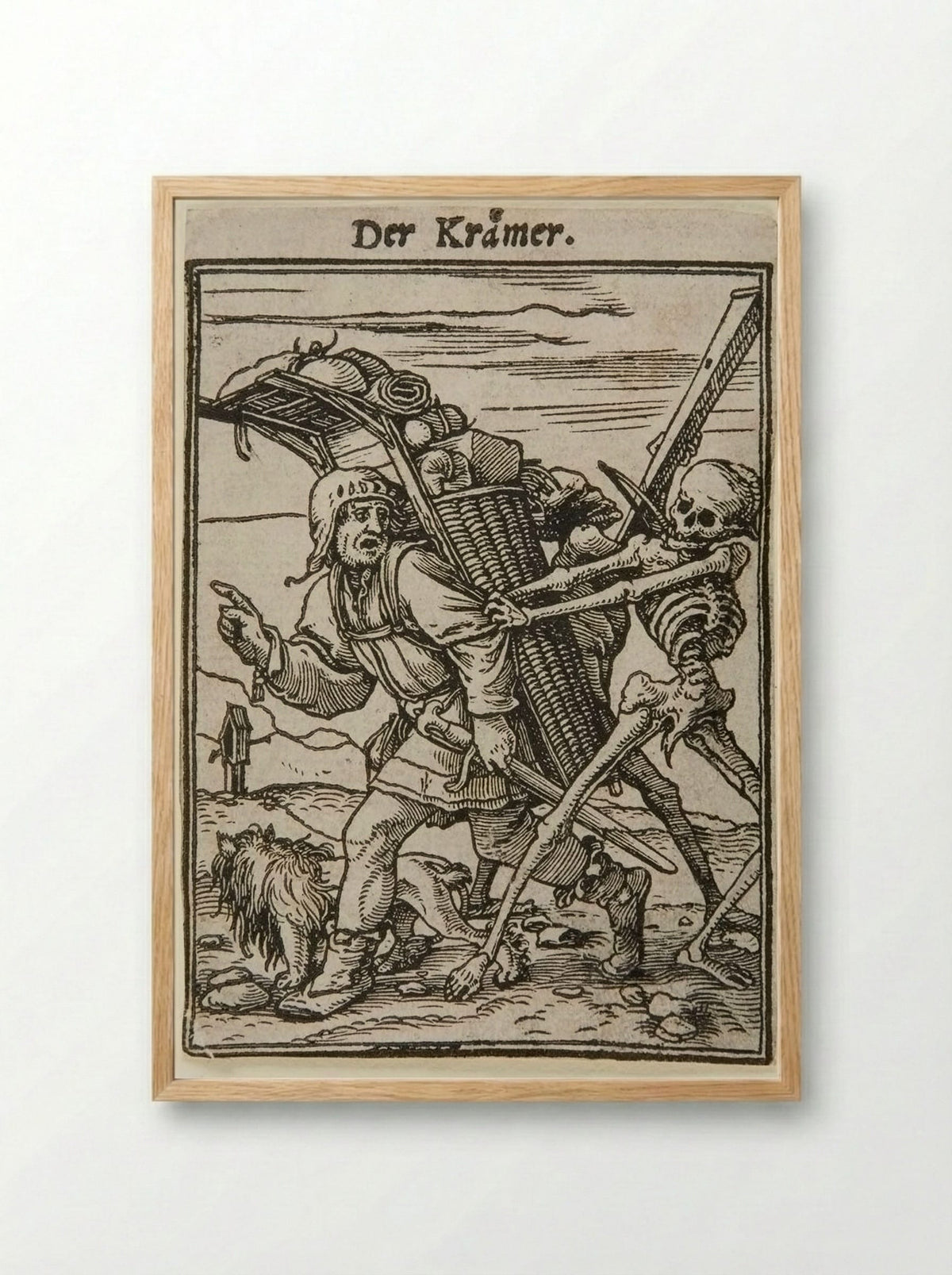 The Trader - Hans Holbein the Younger - Framed Print Wood