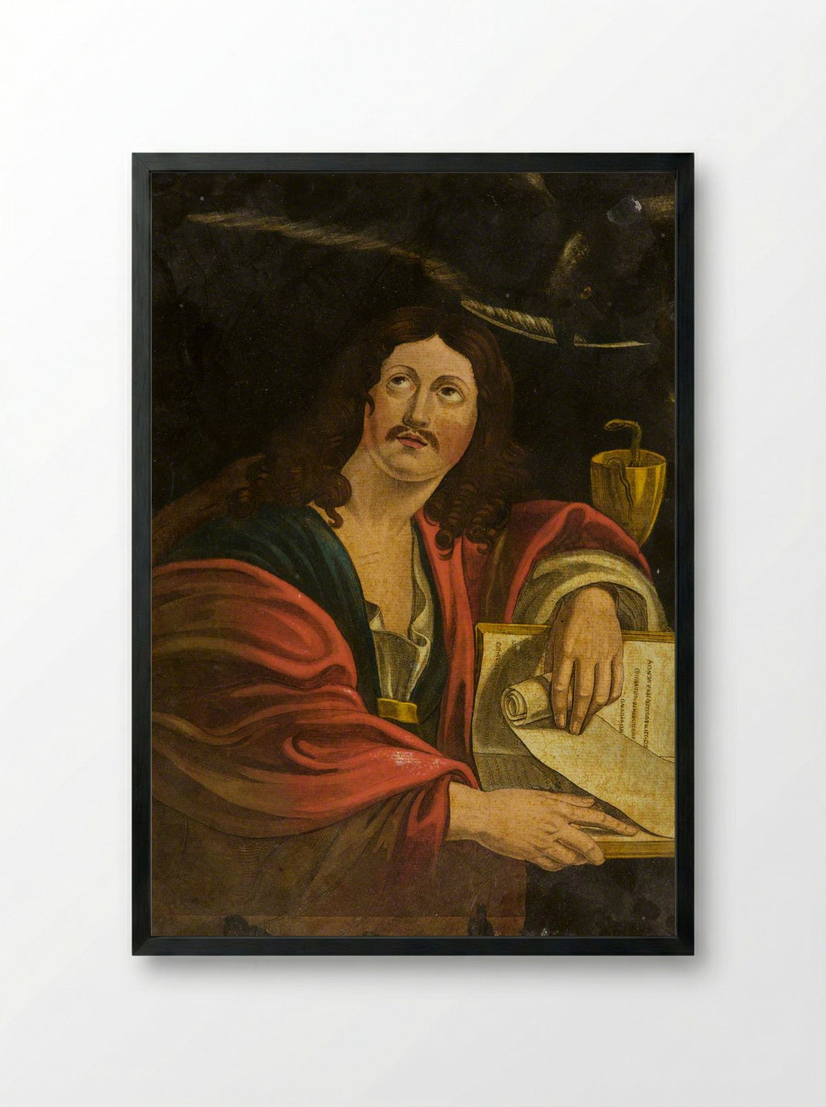 The Transformation of Cyparissus - Domenichino - Framed Print Black