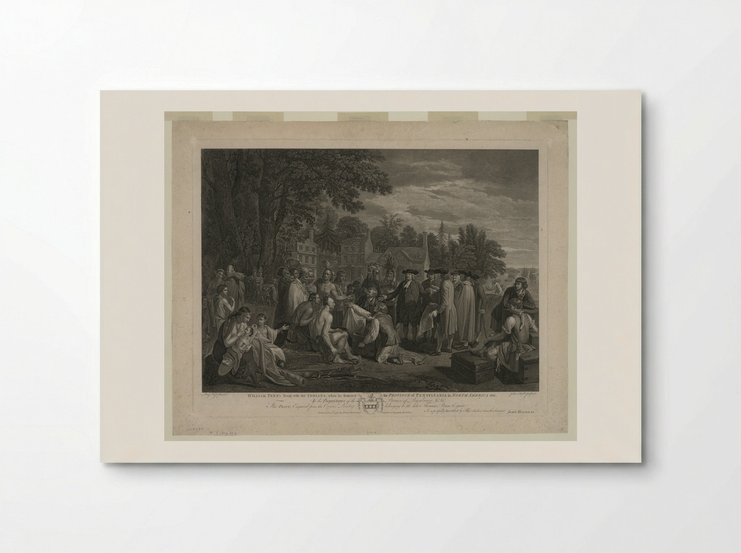 The Treaty of Penn with the Indians - Benjamin West - Poster
