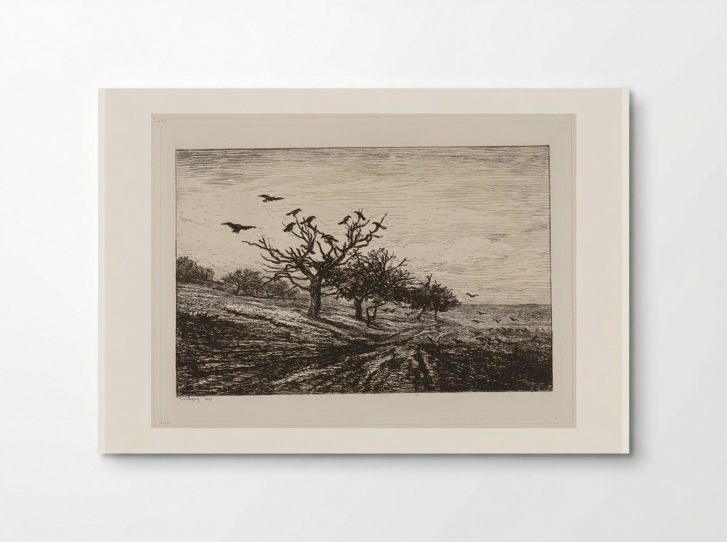 The Tree with the Crows - Charles-François Daubigny - Poster