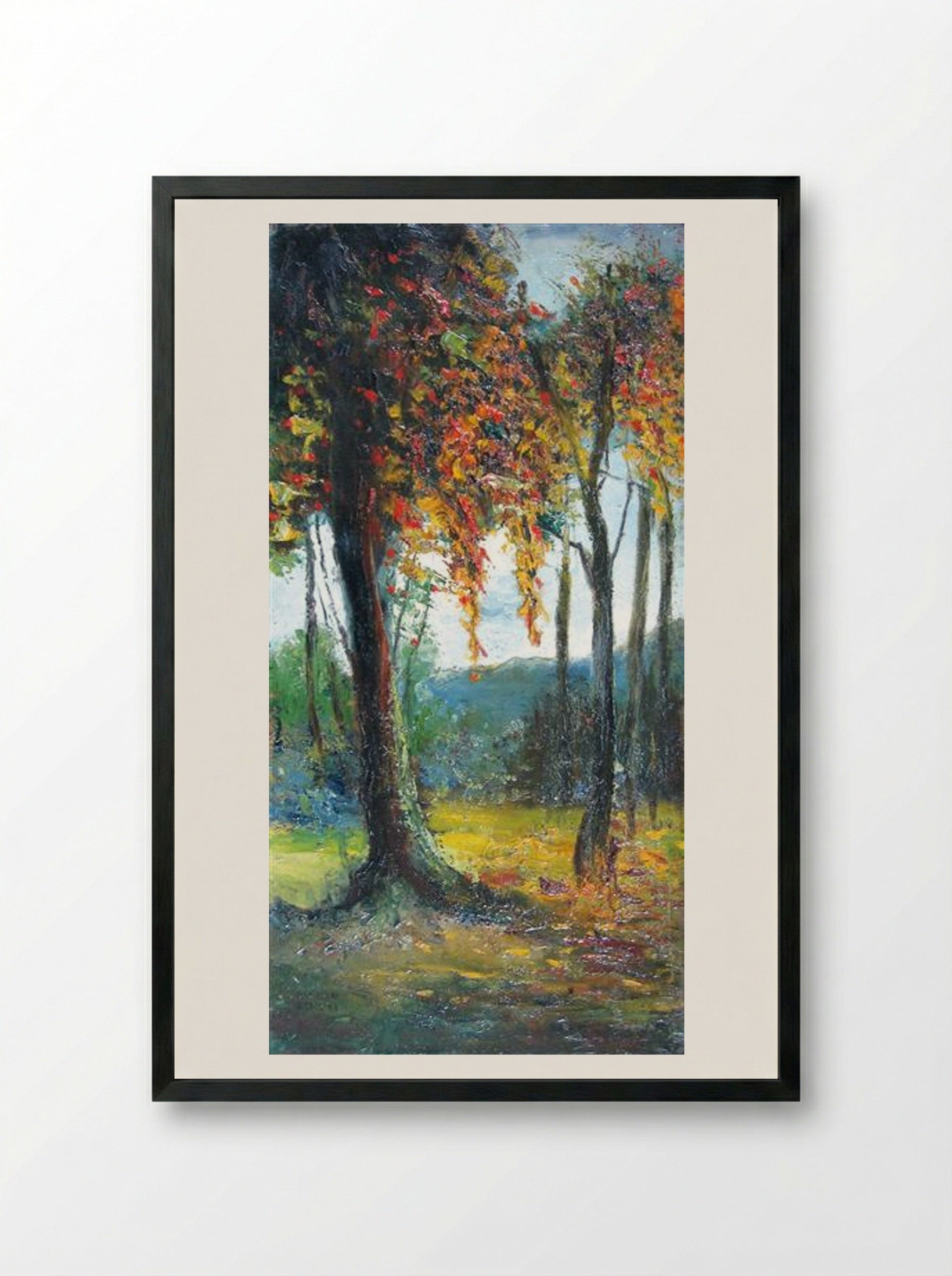 The Tree - Kimon Loghi - Framed Print Black