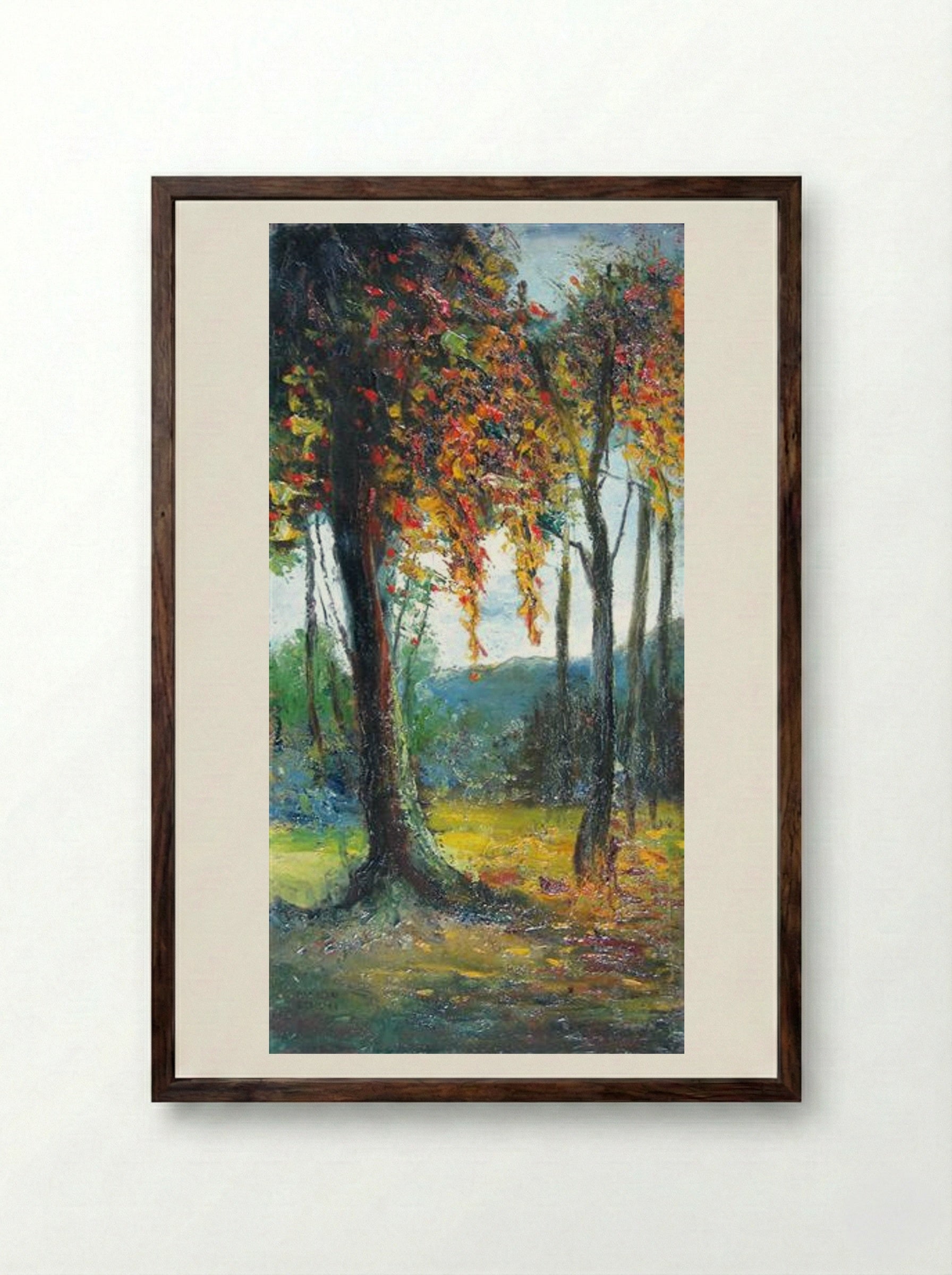 The Tree - Kimon Loghi - Framed Print Dark Wood