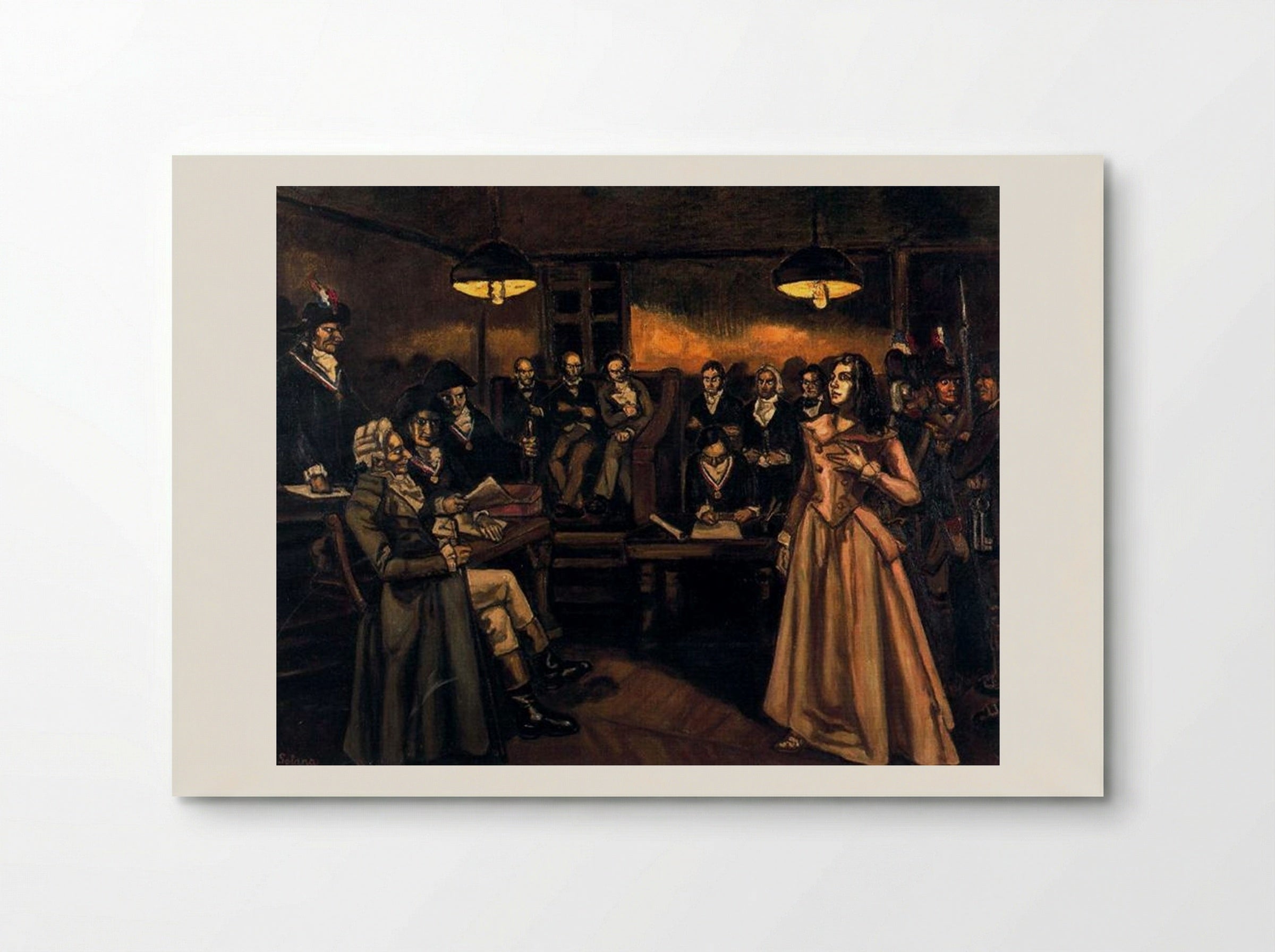 The Trial of Madame Roland - José Gutiérrez Solana - Poster