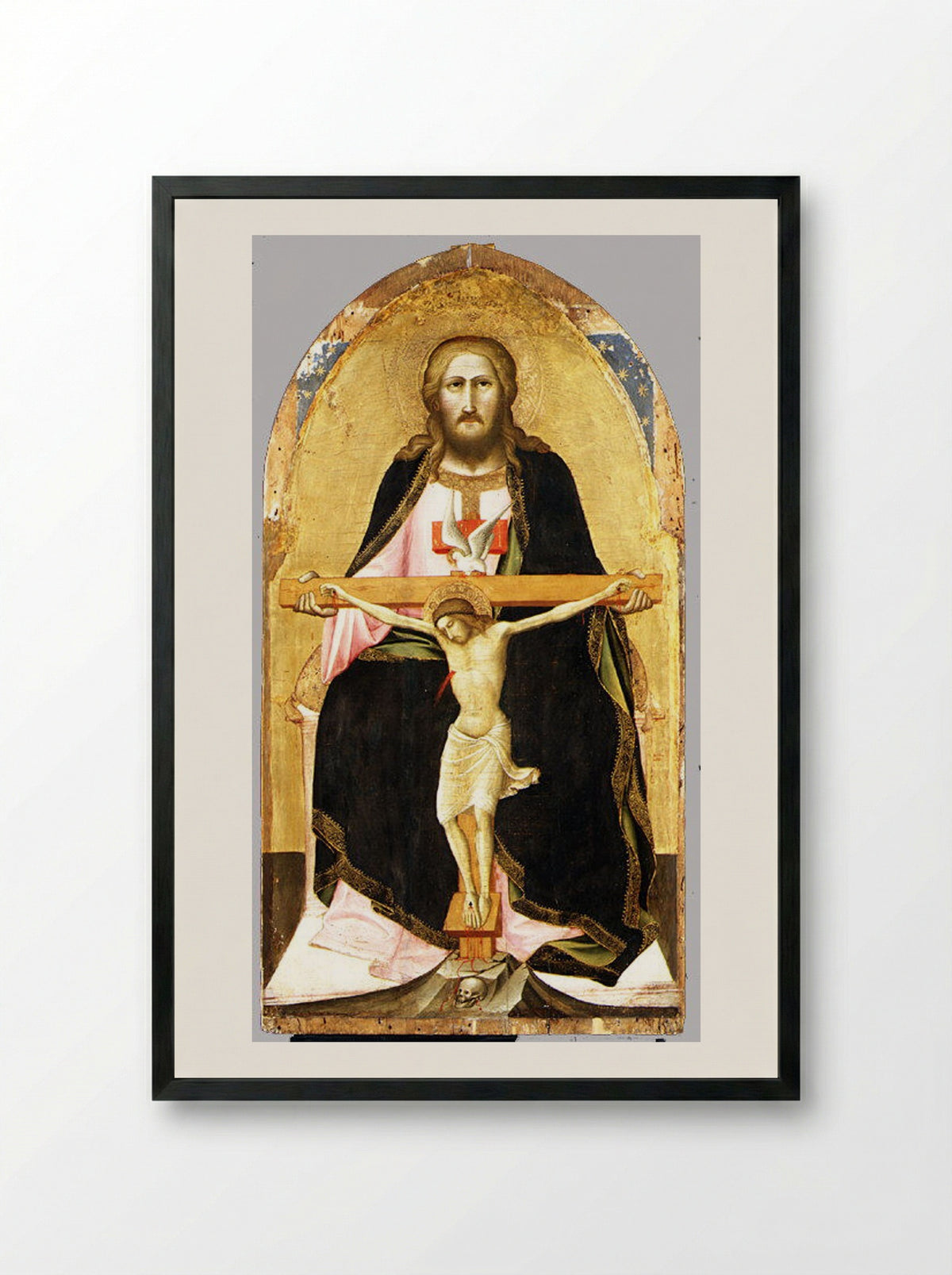 The Trinity - Agnolo Gaddi - Framed Print Black