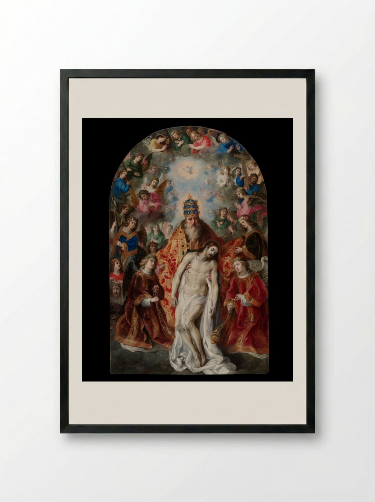 The Trinity - Hendrik van Balen - Framed Print Black