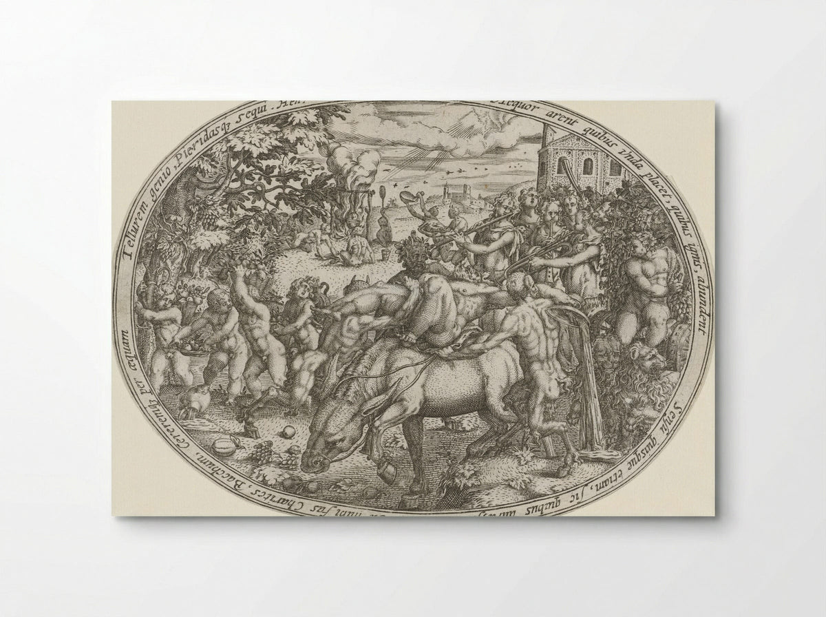 The Triumph of Bacchus and Silenus: The Element Earth - Abraham van den Hecken - Poster