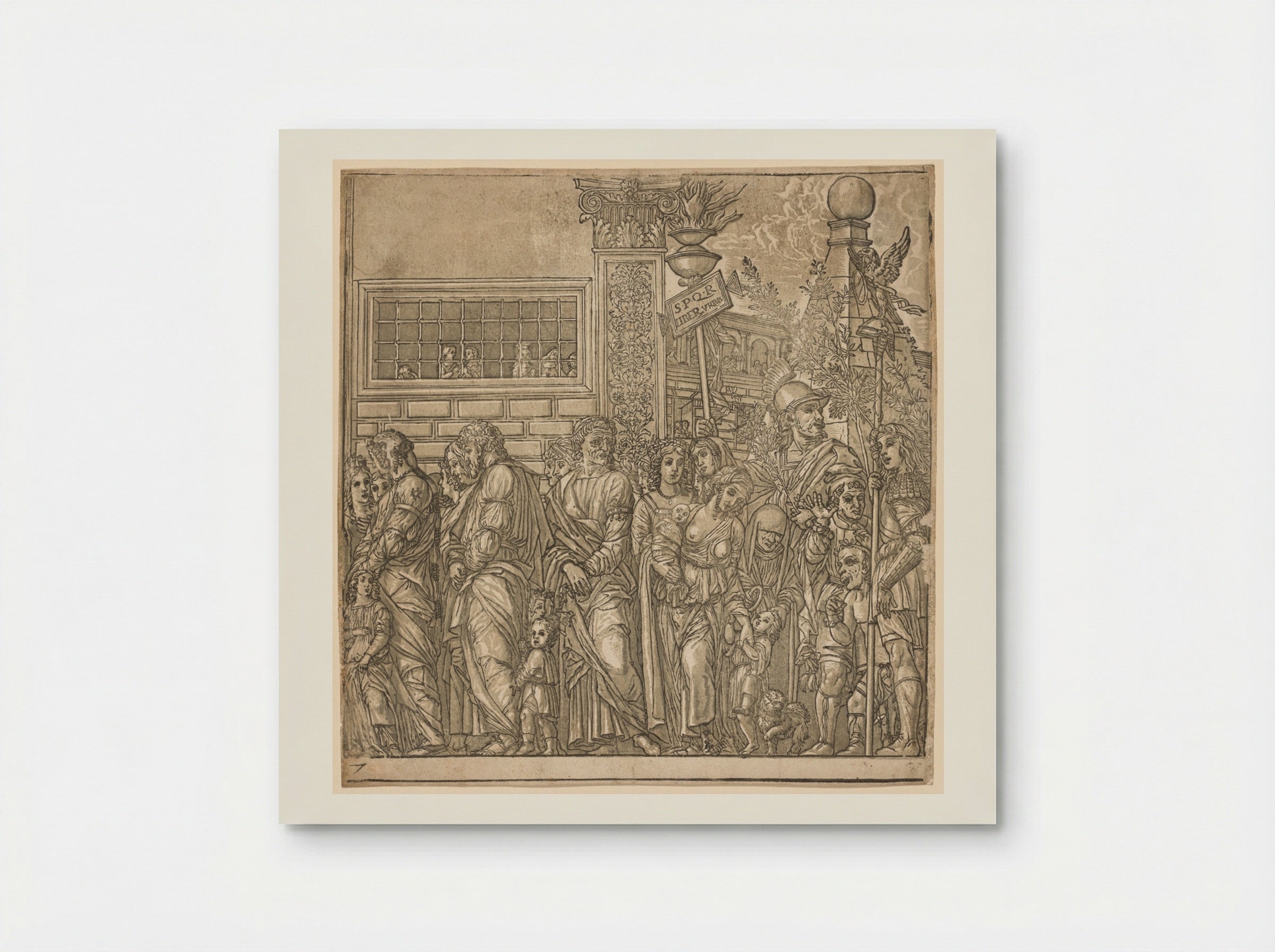The Triumph of Julius Caesar: Procession of Men, Women and Children - Andrea Andreani - Poster