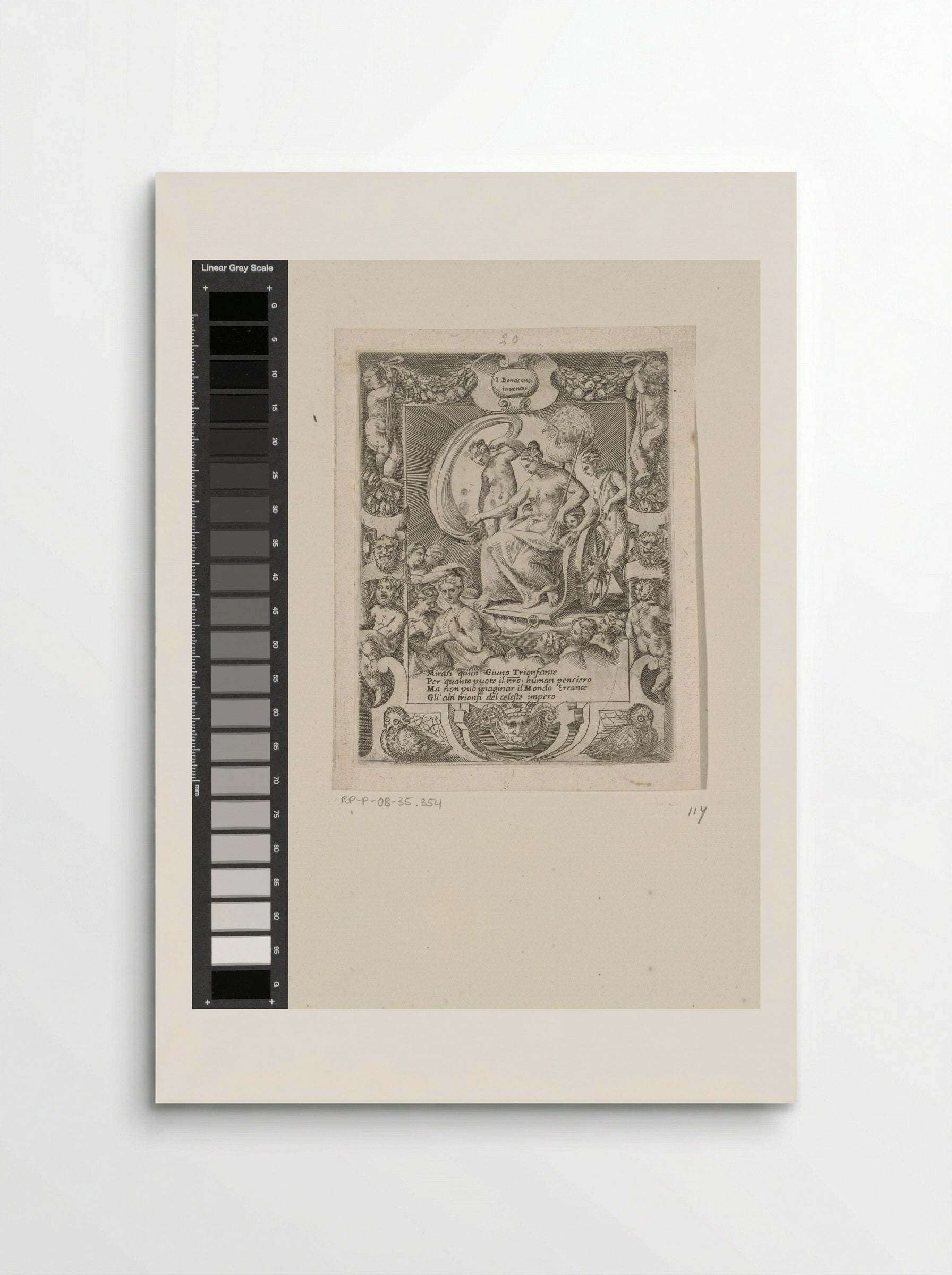 The Triumph of Juno - Giulio Bonasone - Poster