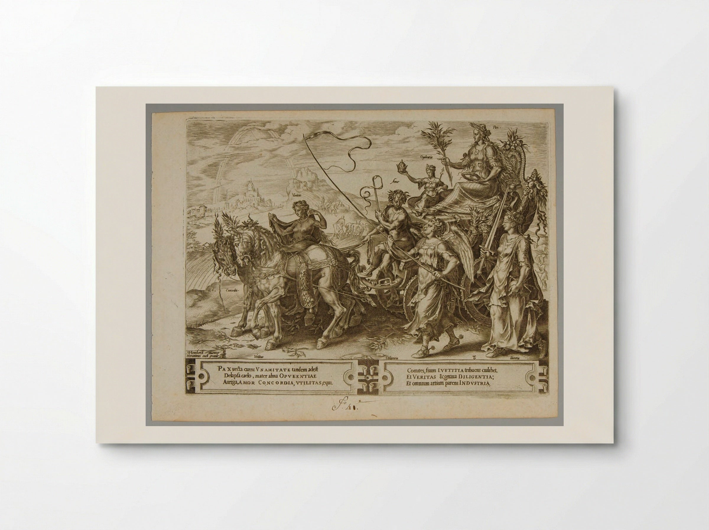 The Triumph of Peace - Cornelis Cort - Poster