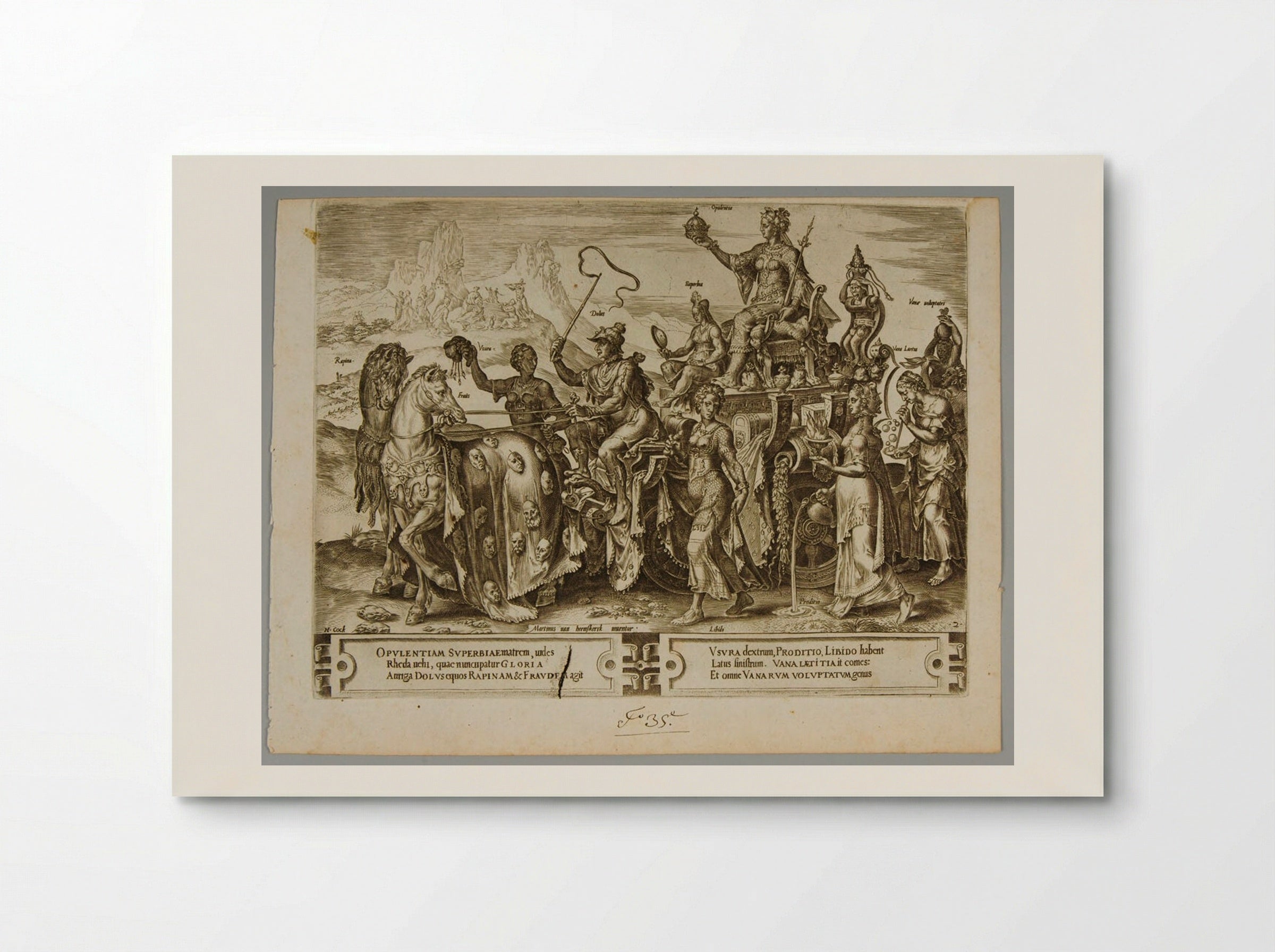 The Triumph of Riches - Cornelis Cort - Poster