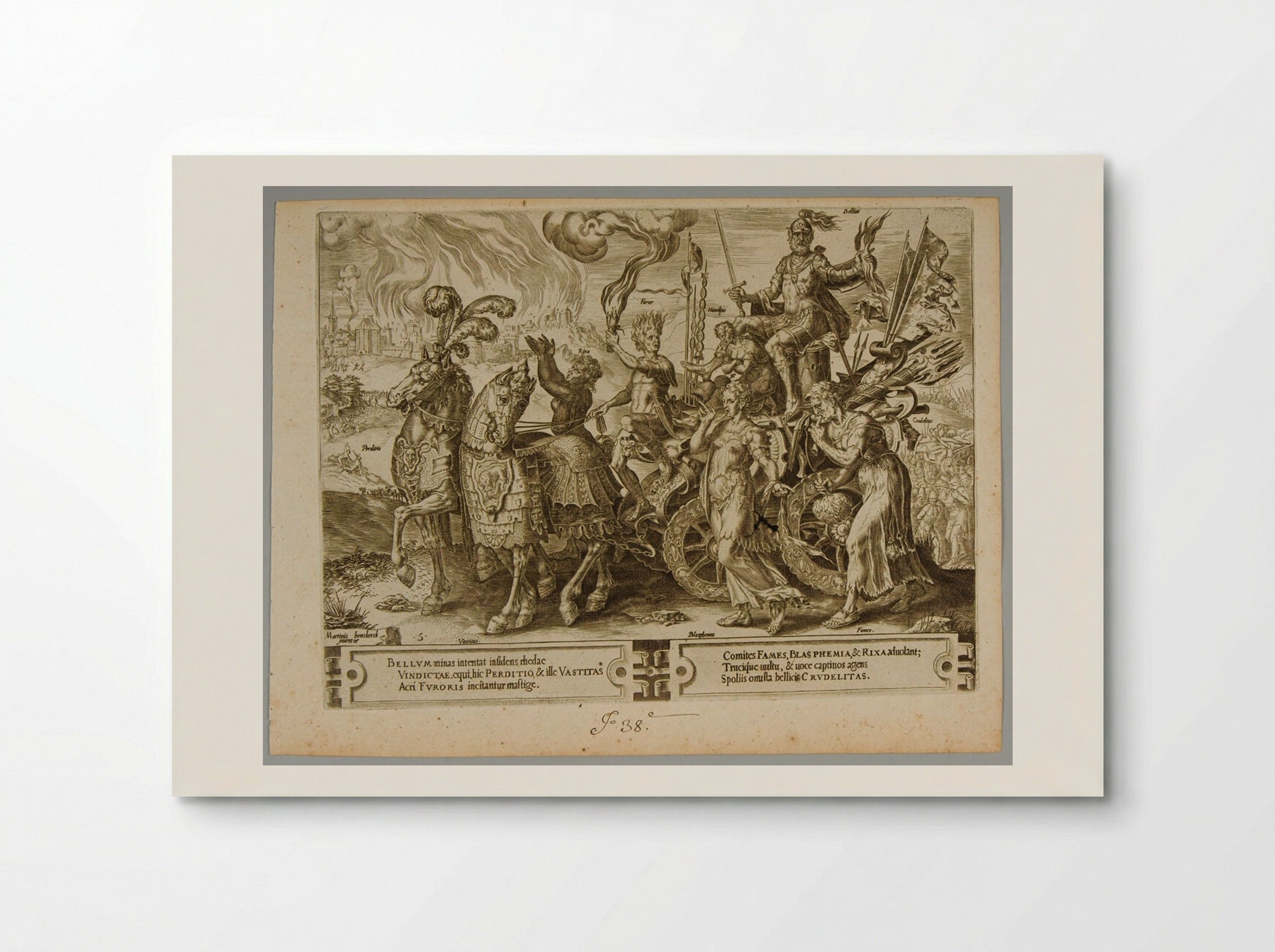 The Triumph of War - Cornelis Cort - Poster