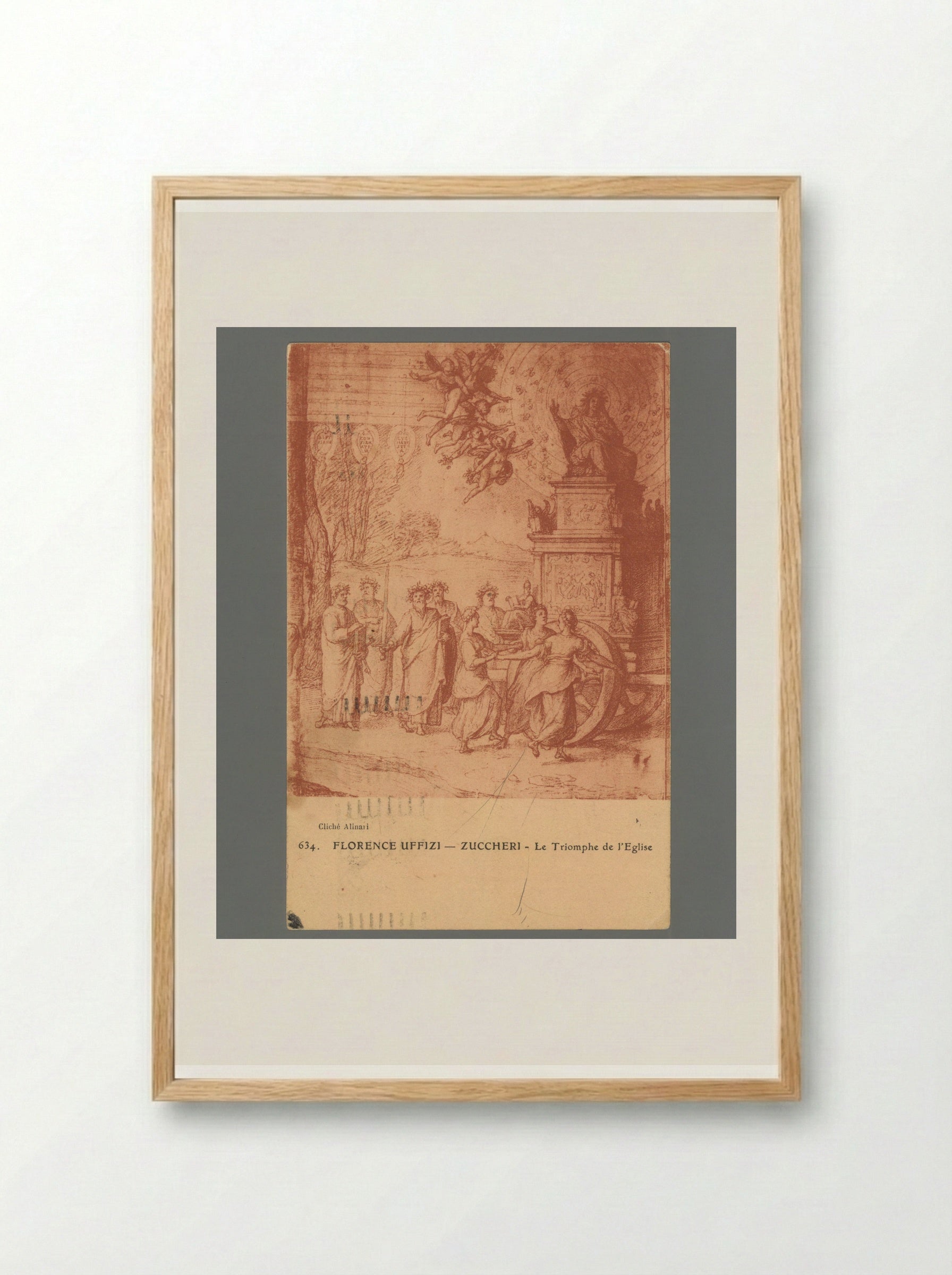 The Triumph of the Church - Federico Zuccari - Framed Print Wood