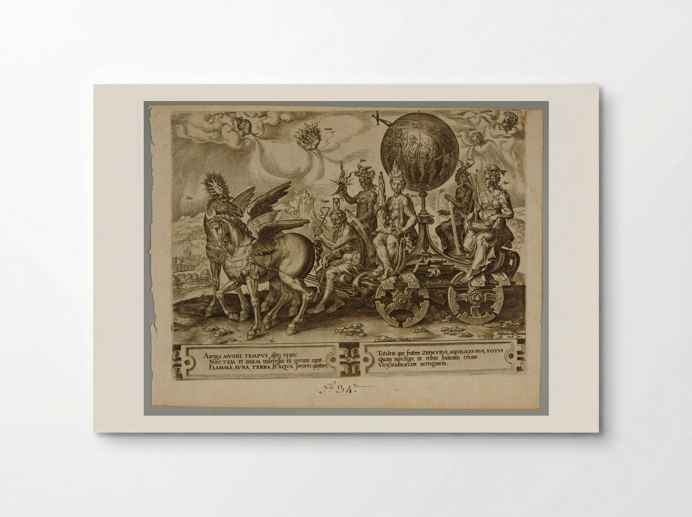 The Triumph of the World - Cornelis Cort - Poster