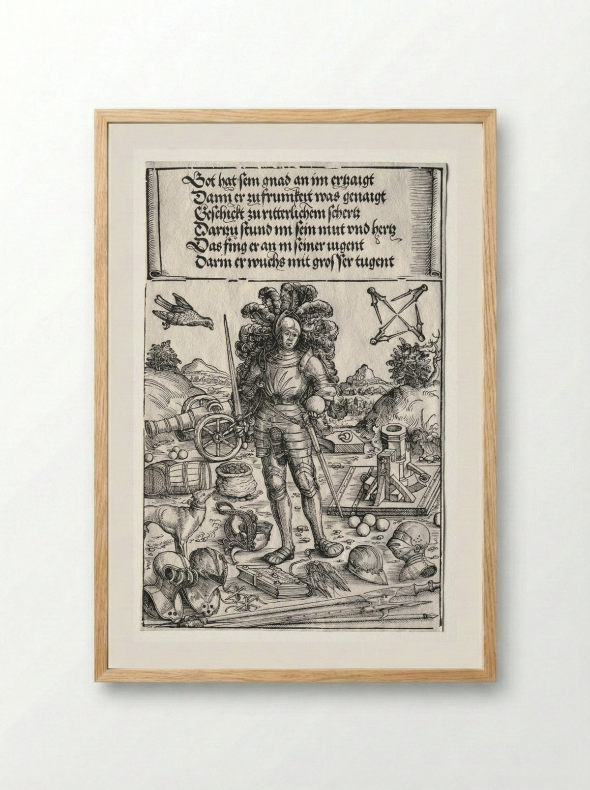 The Triumphal Arch of Maximilian I - Wolf Traut - Framed Print Wood