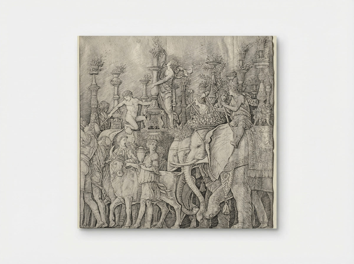 The Triumphs of Caesar: The Elephants - Giulio Campagnola - Poster