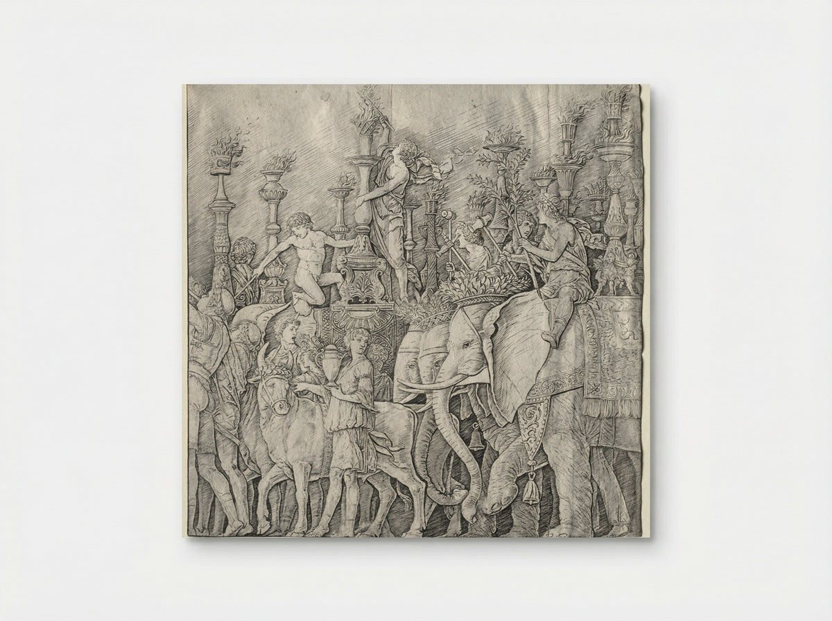 The Triumphs of Caesar: The Elephants - Giulio Campagnola - Poster