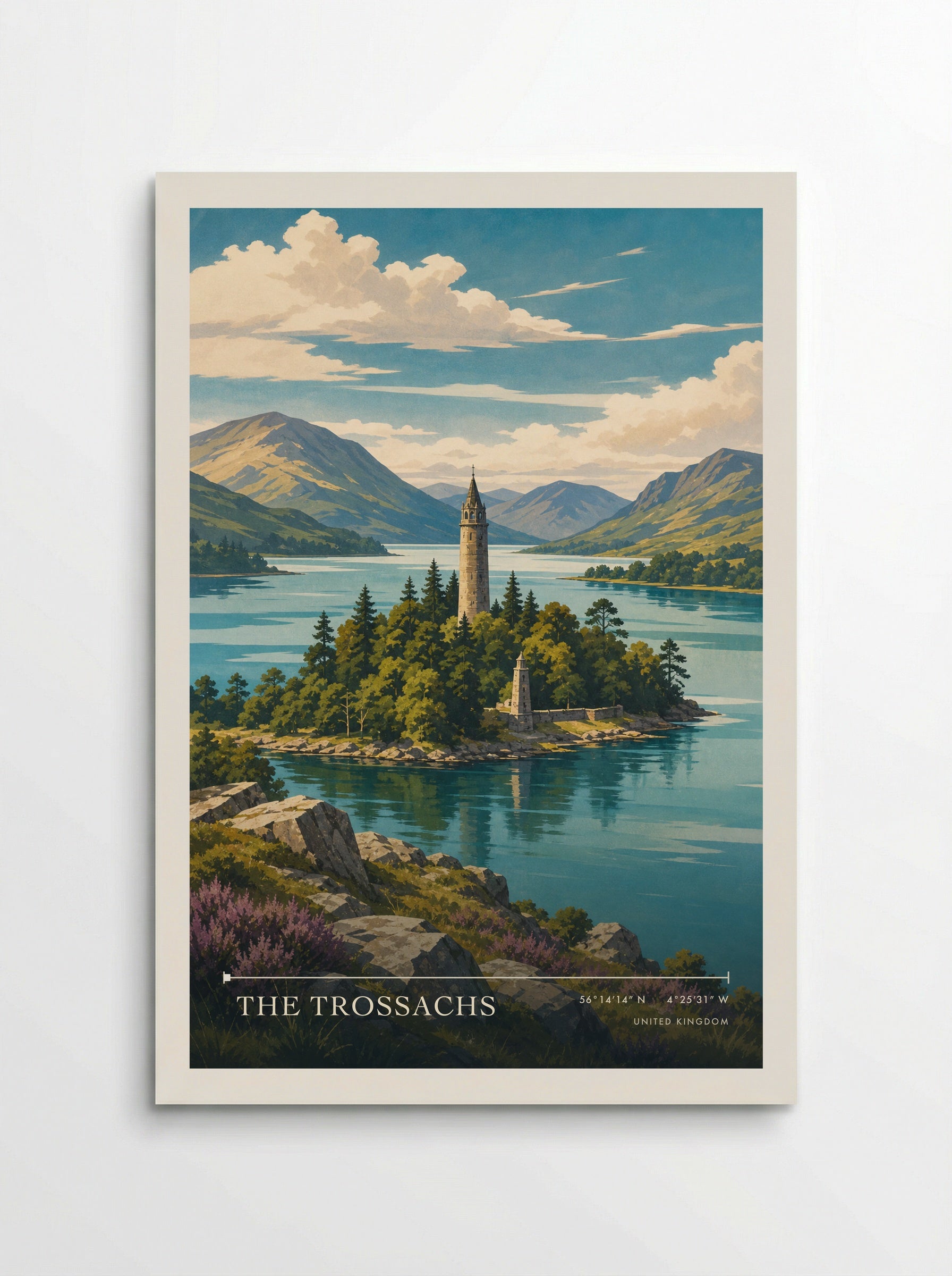 The Trossachs United Kingdom Travel Poster - Poster