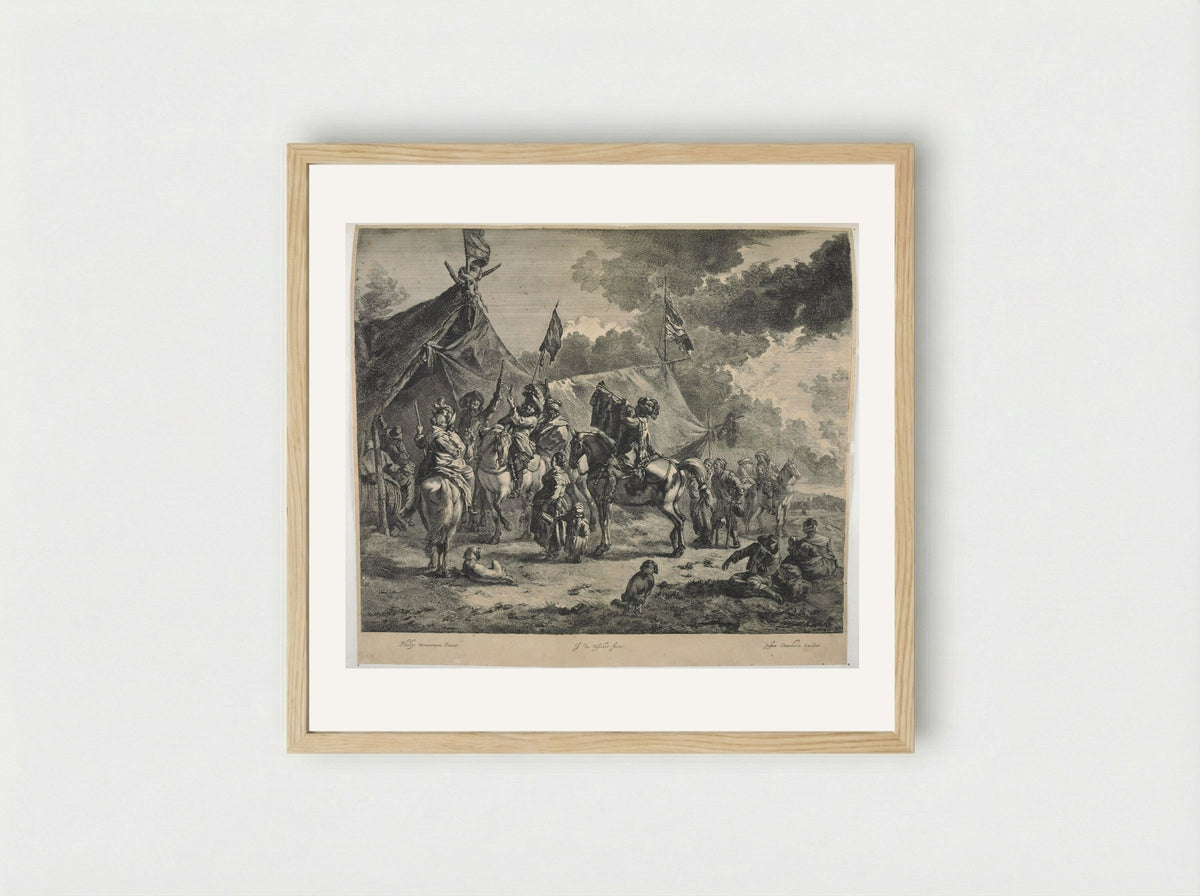 The Trumpeter - Johannes de Visscher - Framed Print Wood