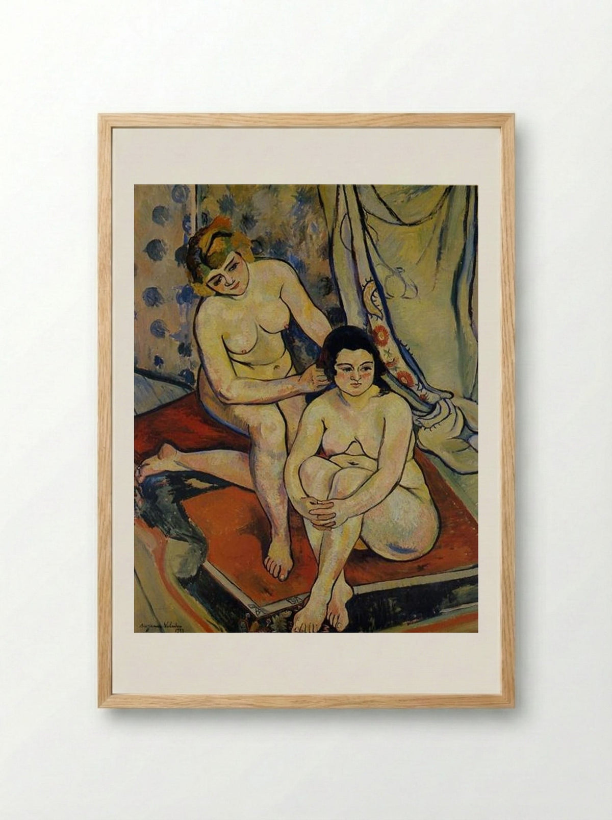 The Two Bathers - Suzanne Valadon - Framed Print Wood