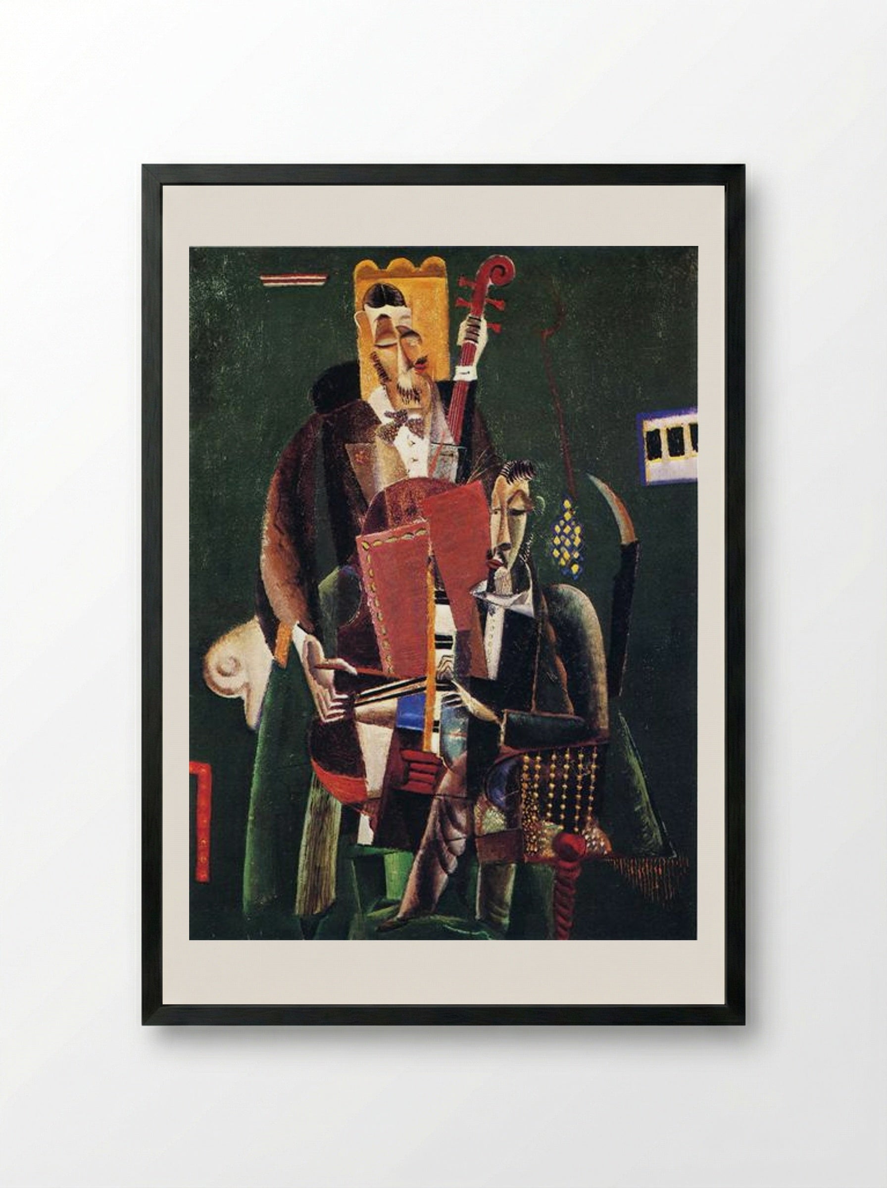 The Two Musicians - Max Weber - Framed Print Black