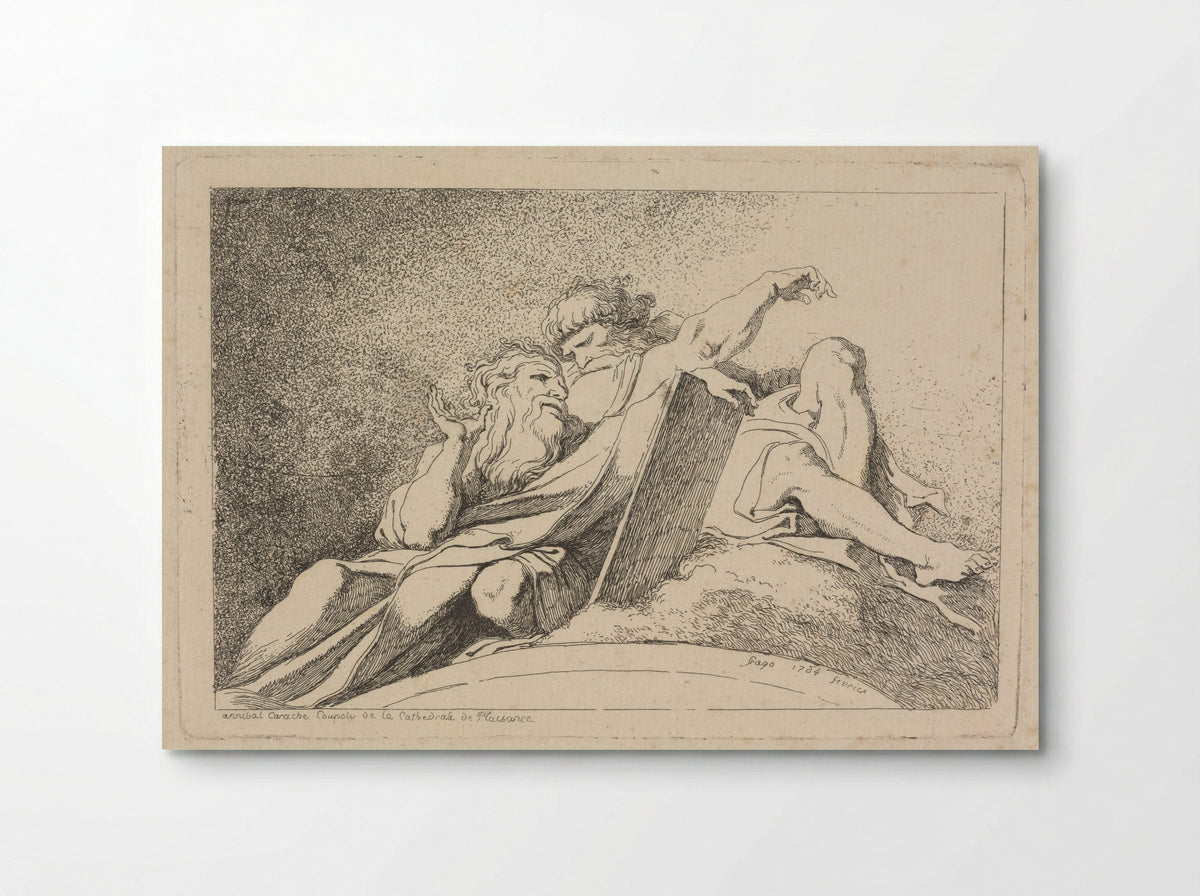 The Two Prophets - Jean-Honoré Fragonard - Poster