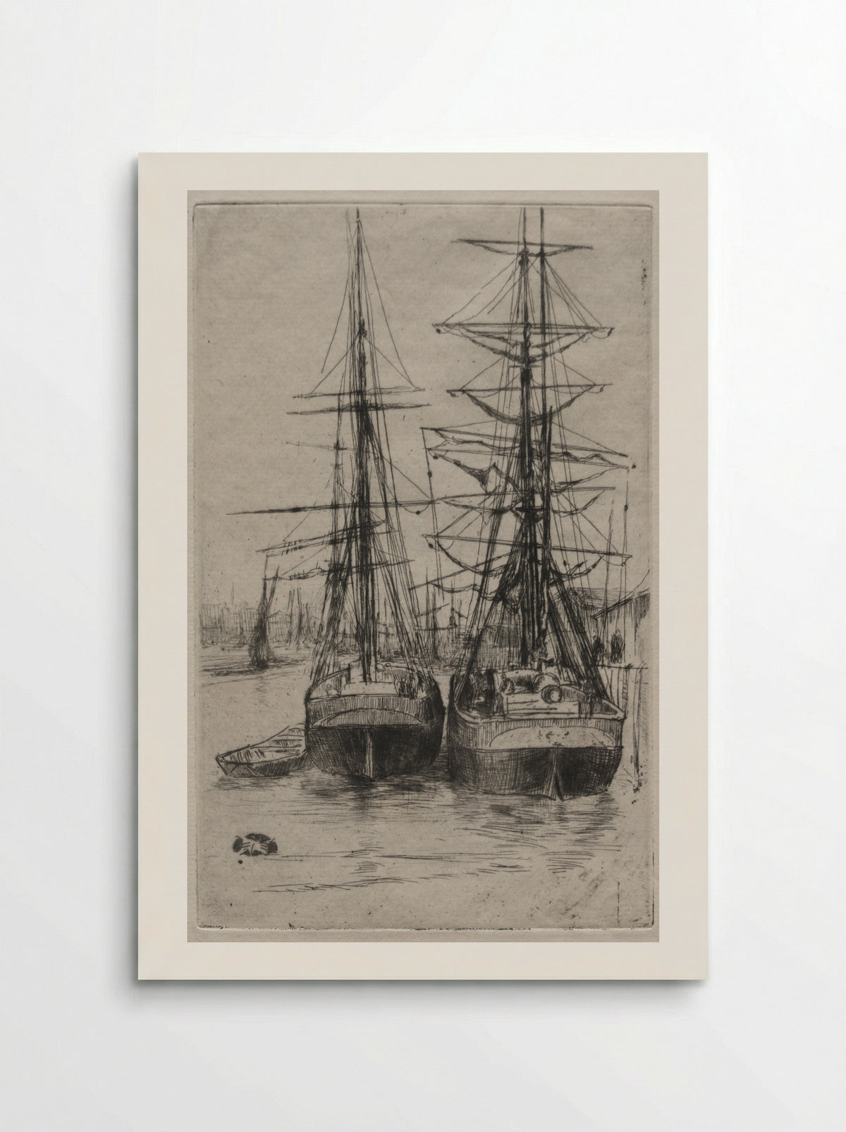 The Two Ships - James McNeill Whistler - Poster