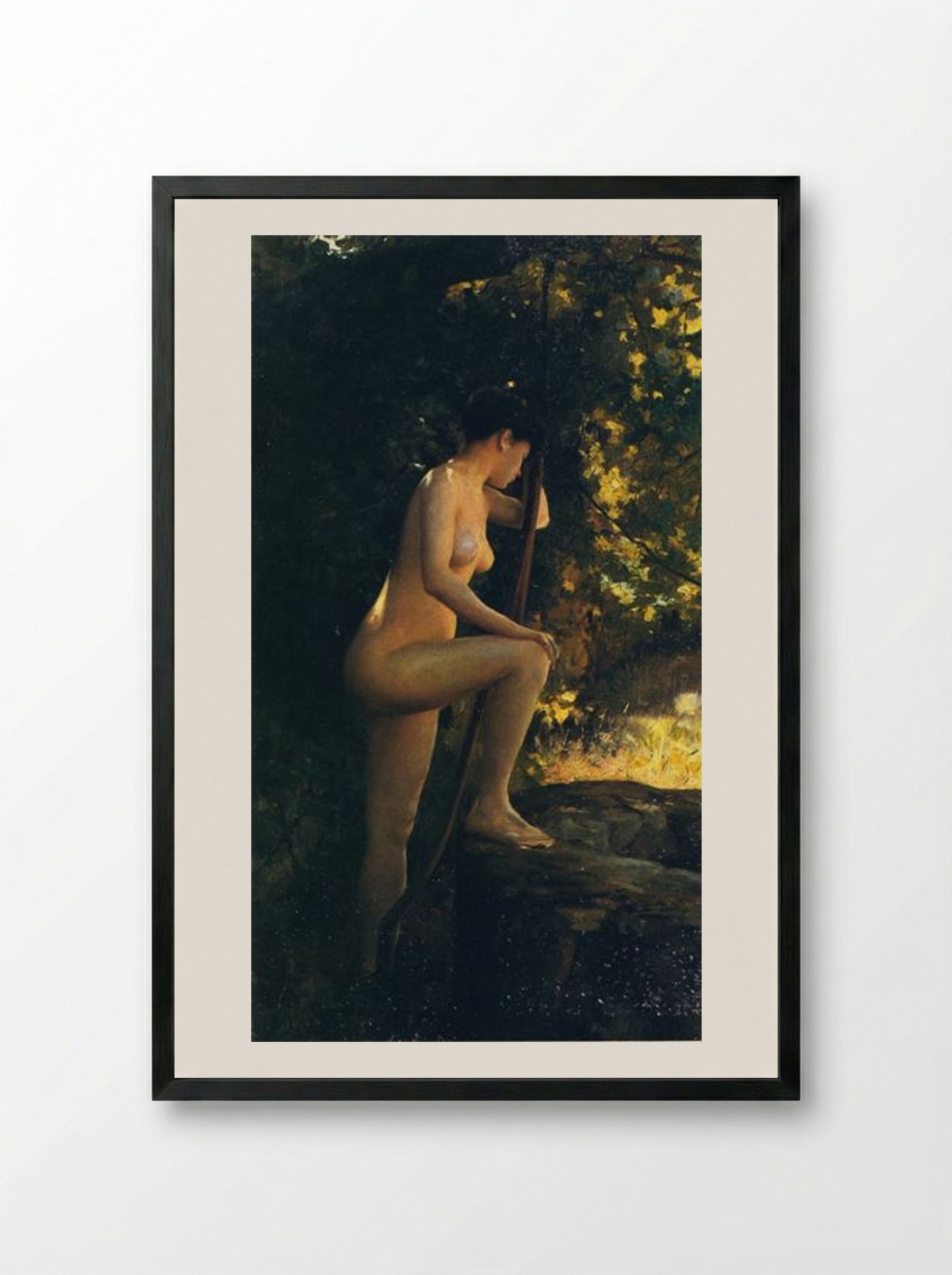 The Unfulfilled Wish - Julius LeBlanc Stewart - Framed Print Black