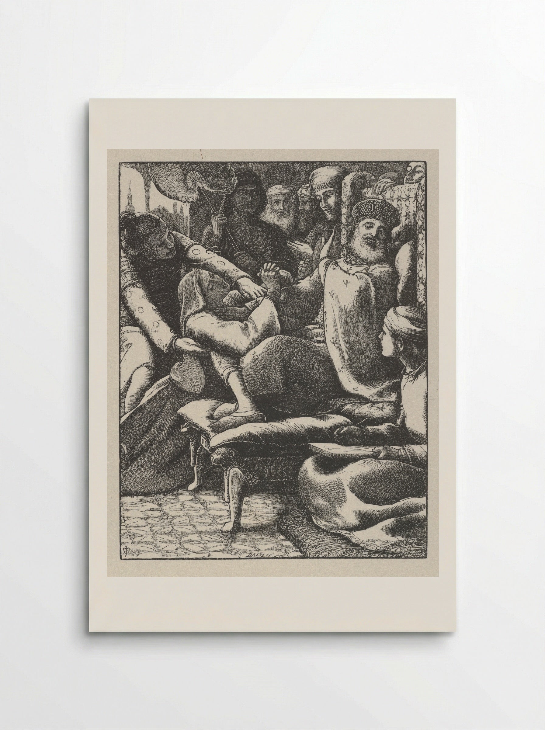 The Unjust Judge - John Everett Millais - Poster