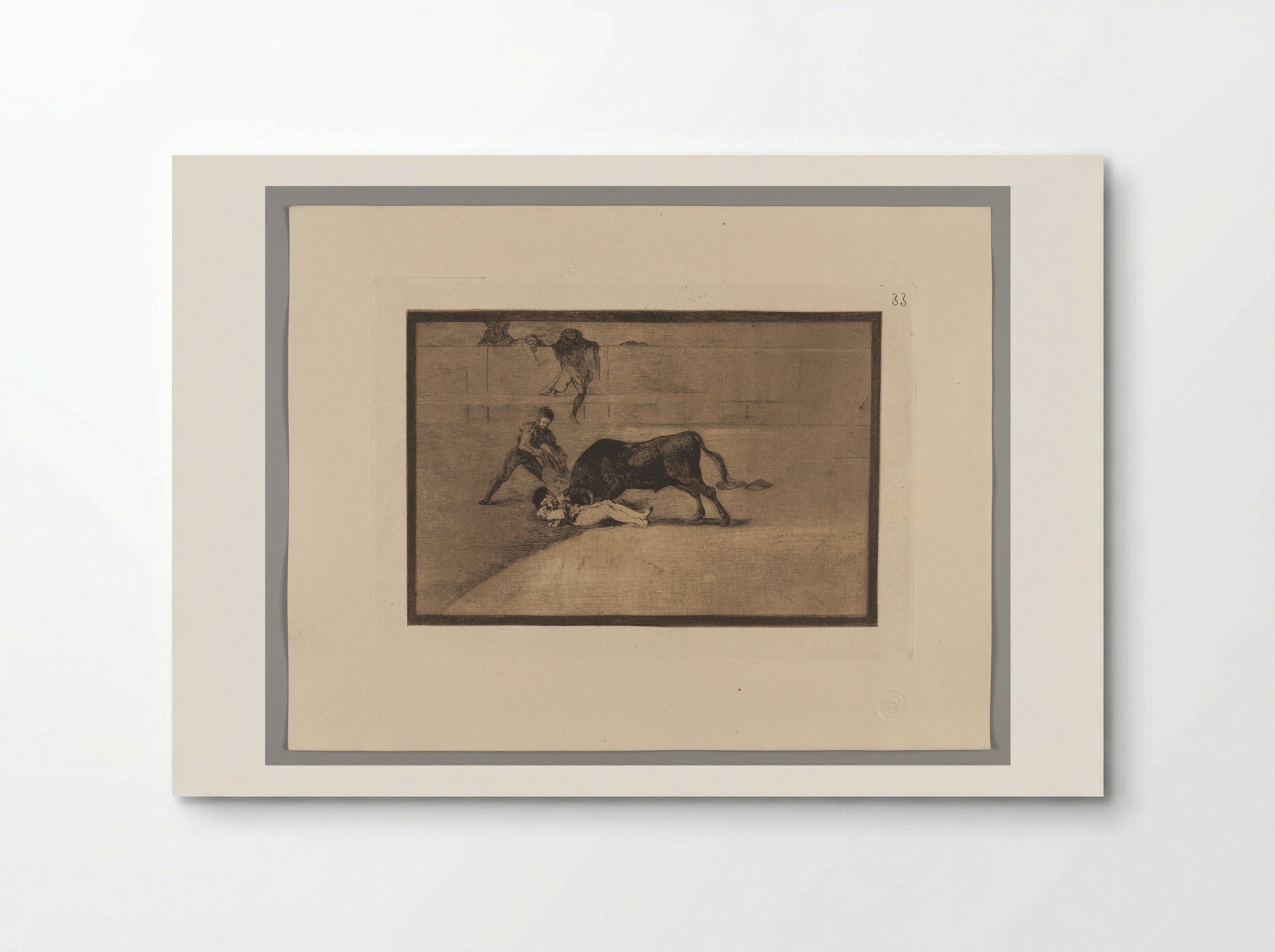 The Unlucky Death of Pepe Illo in the Ring at Madrid - Francisco José de Goya y Lucientes - Poster