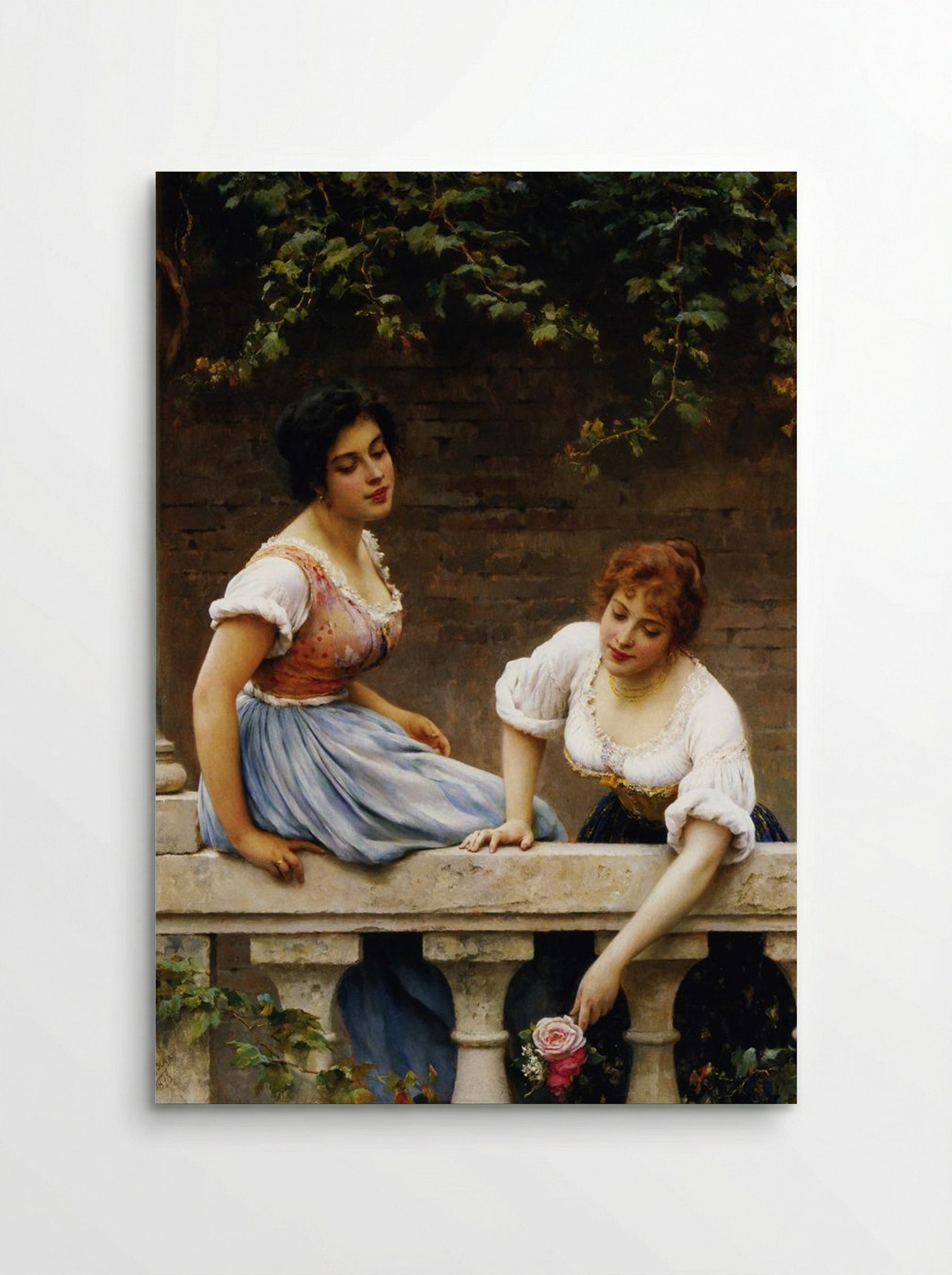 The Unseen Suitor - Eugene de Blaas - Poster