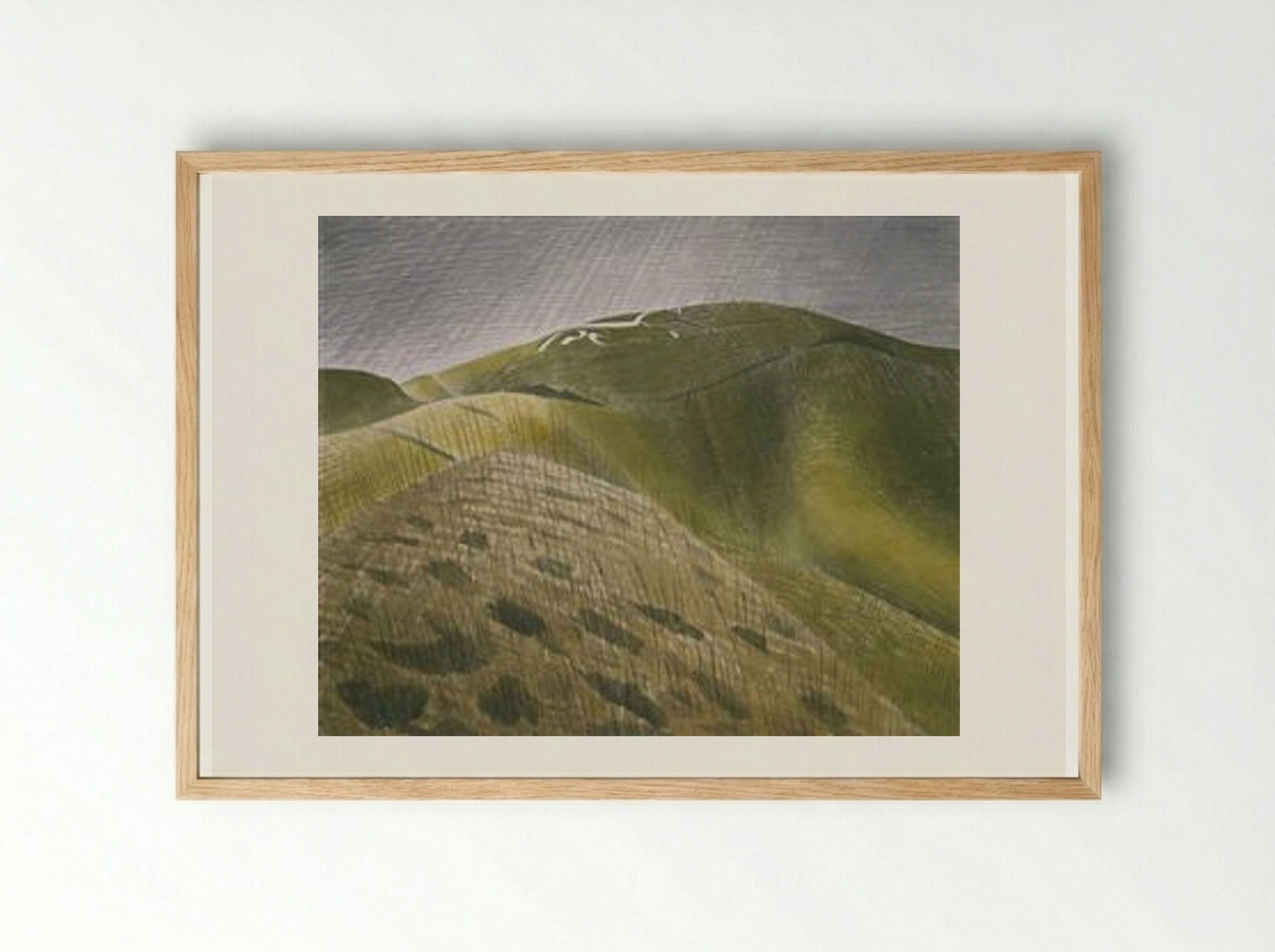 The Vale of the White Horse - Eric Ravilious - Framed Print Wood