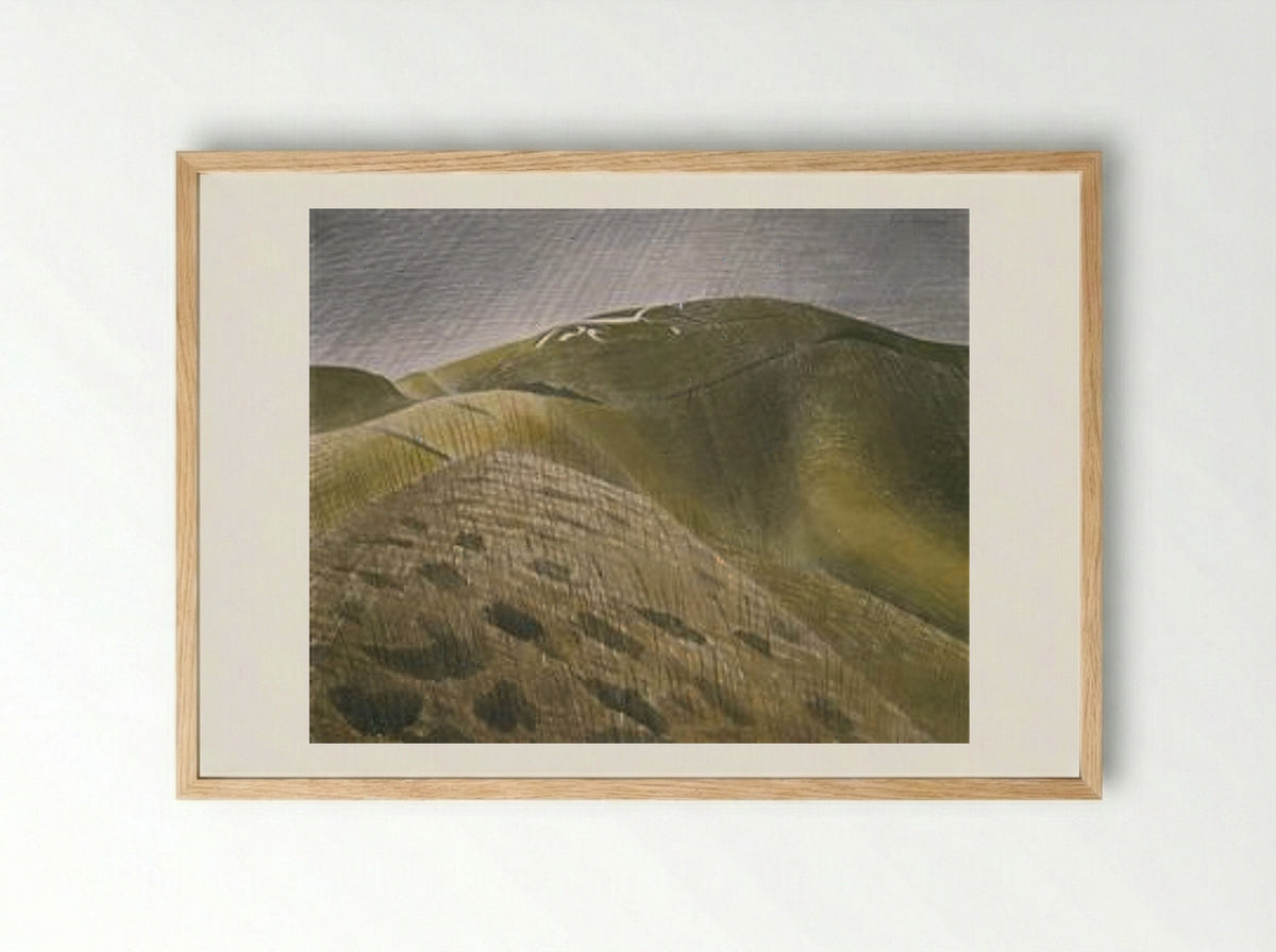The Vale of the White Horse - Eric Ravilious - Framed Print Wood