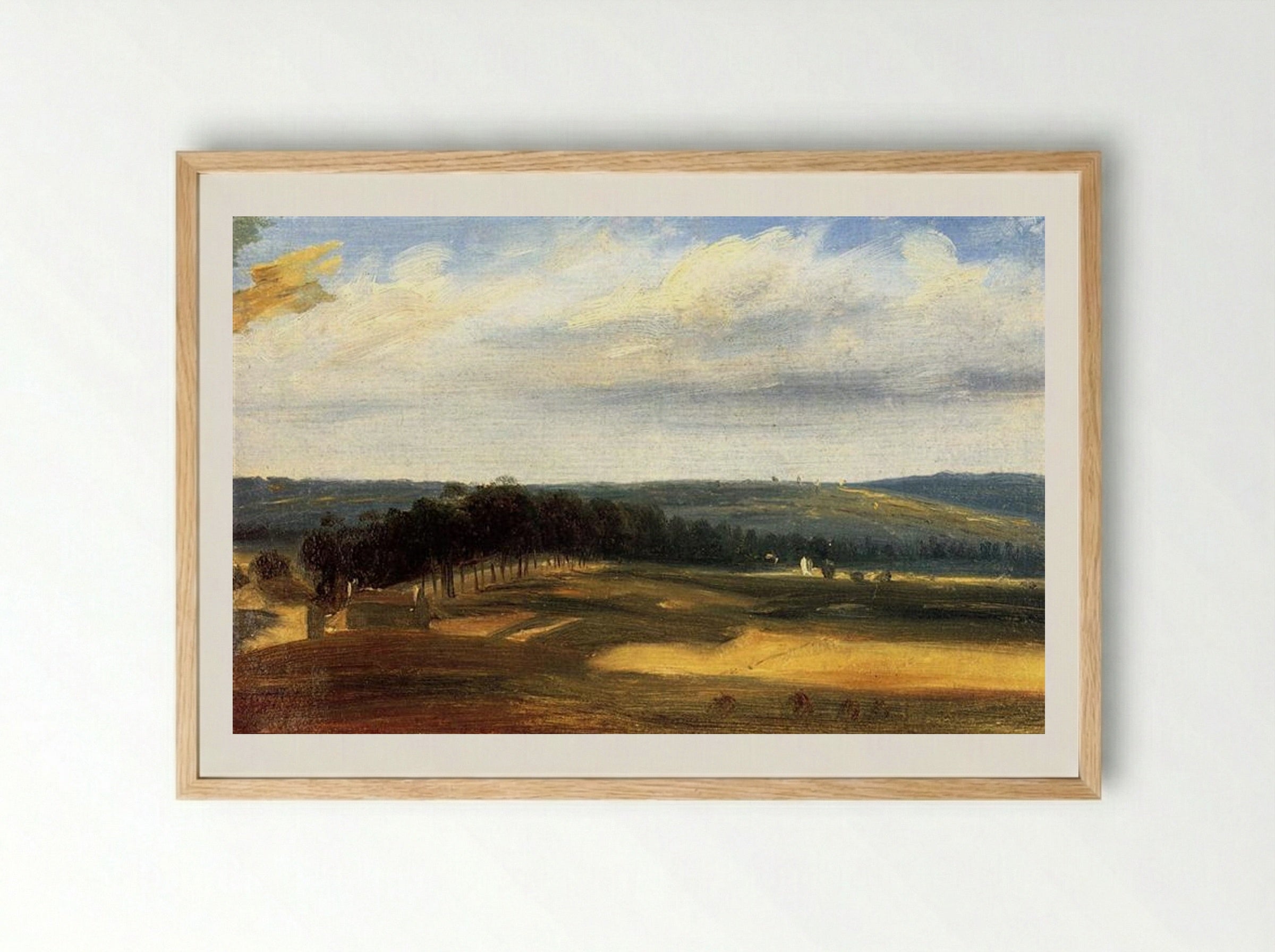 The Valley of the Bièvre near Paris - Théodore Rousseau - Framed Print Wood